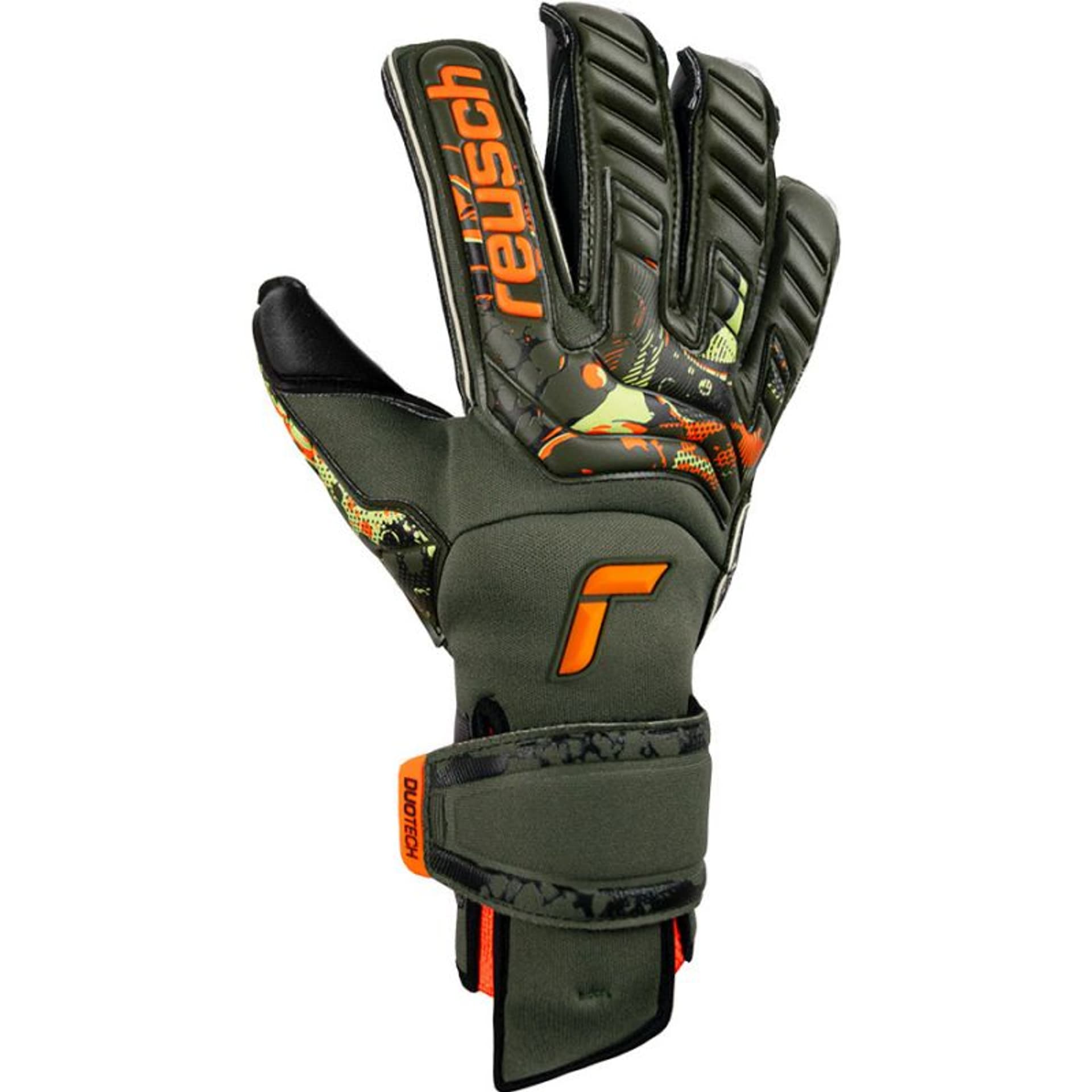 

Rękawice bramkarskie Reusch Attrakt Duo Evolution Adaptive Flex M (kolor Zielony, rozmiar 10)