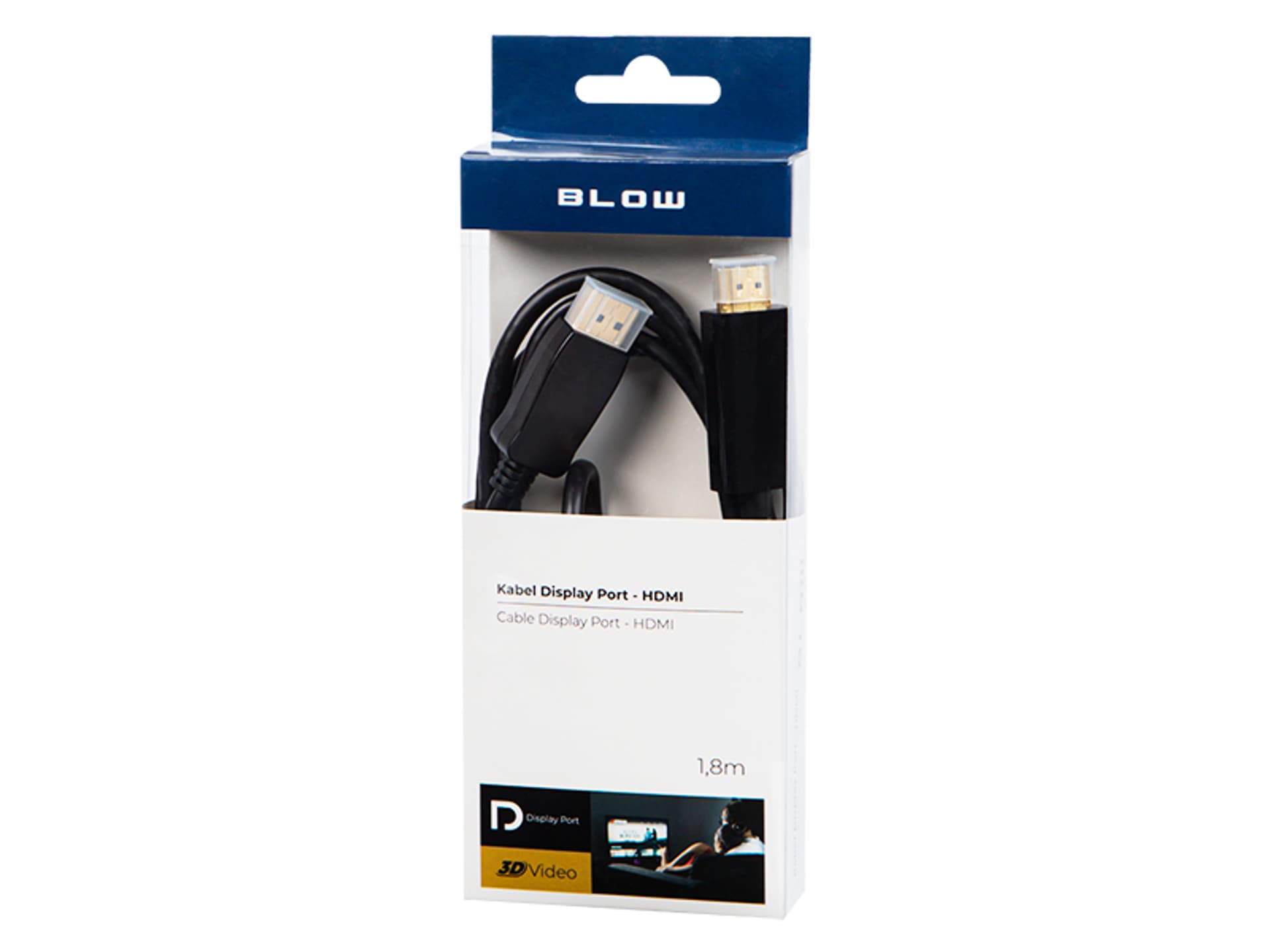 

92-028# Przył.display port-hdmi 1,8m