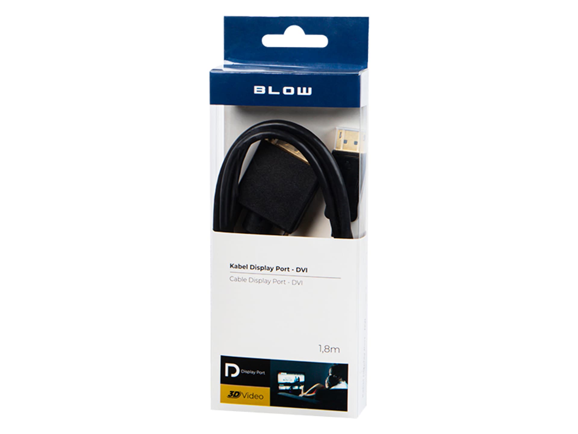 

92-029# Przył.display port-dvi 1,8m