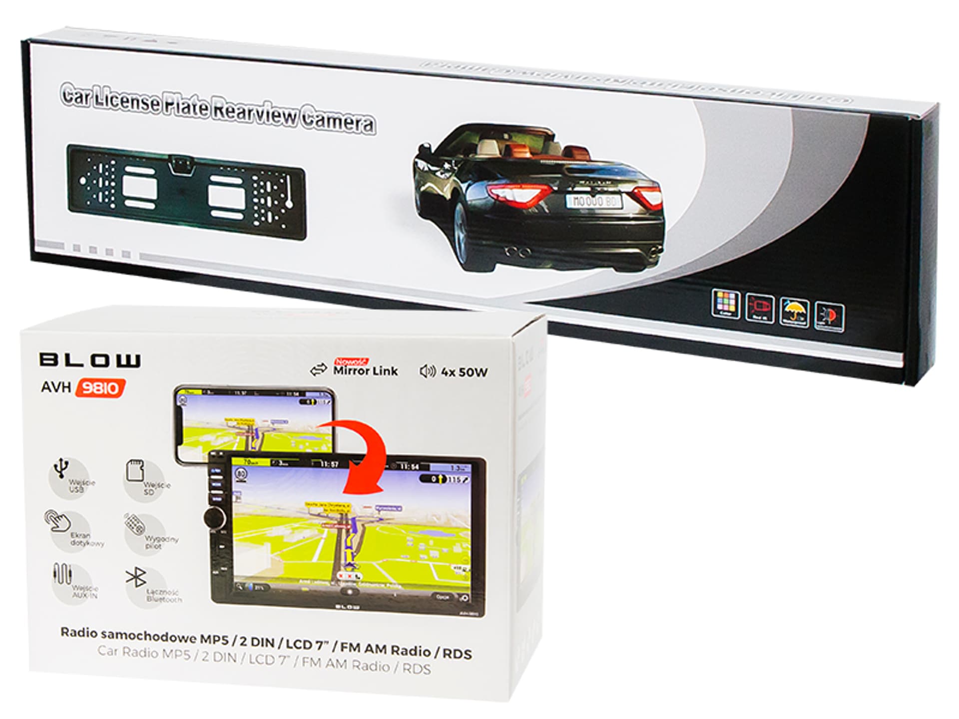 

Radio BLOW AVH-9810 2DIN 7"+BVS-547 (1PH)