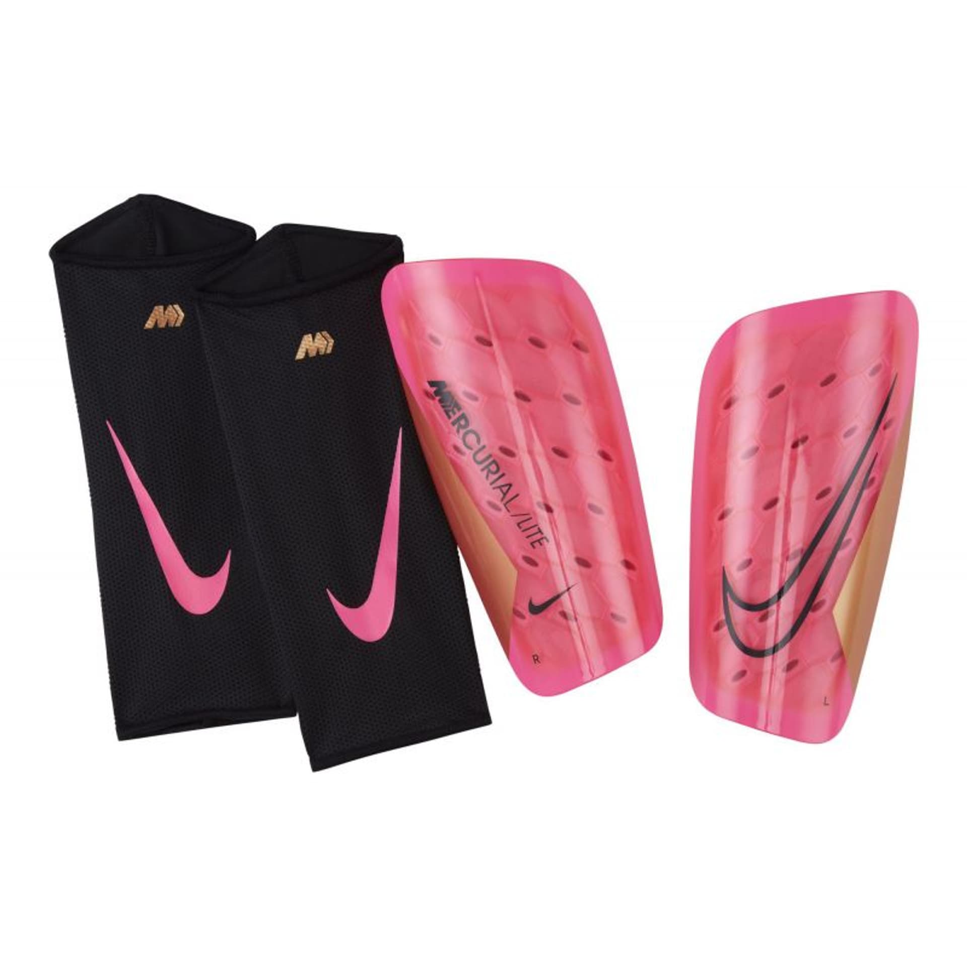 

Nagolenniki Nike Mercurial Lite DN3611 (kolor Czarny. Różowy, rozmiar XL (180-200cm))