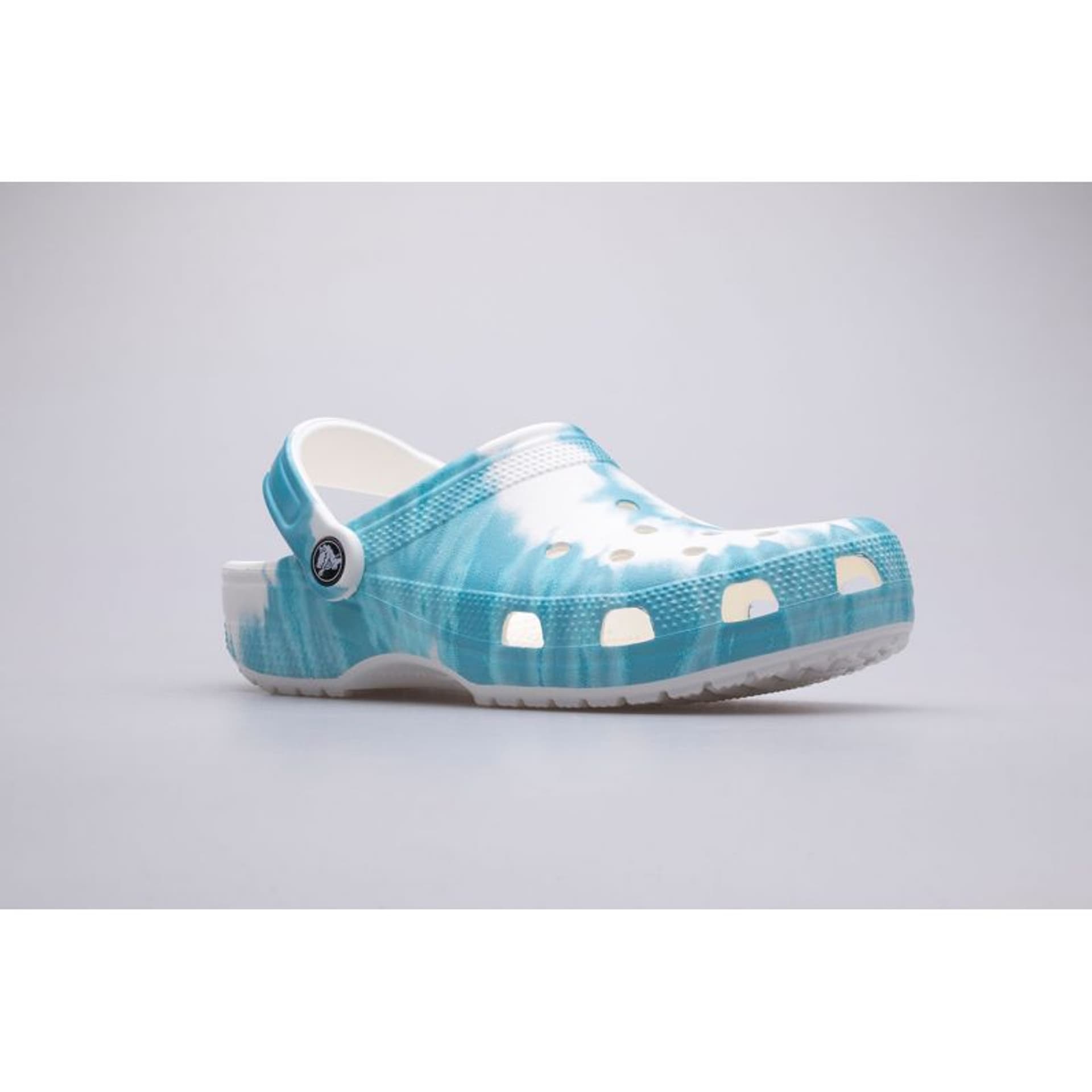 

Klapki Crocs Classic Tie-Dye Graphic Clog W 205453 (kolor Biały. Niebieski)