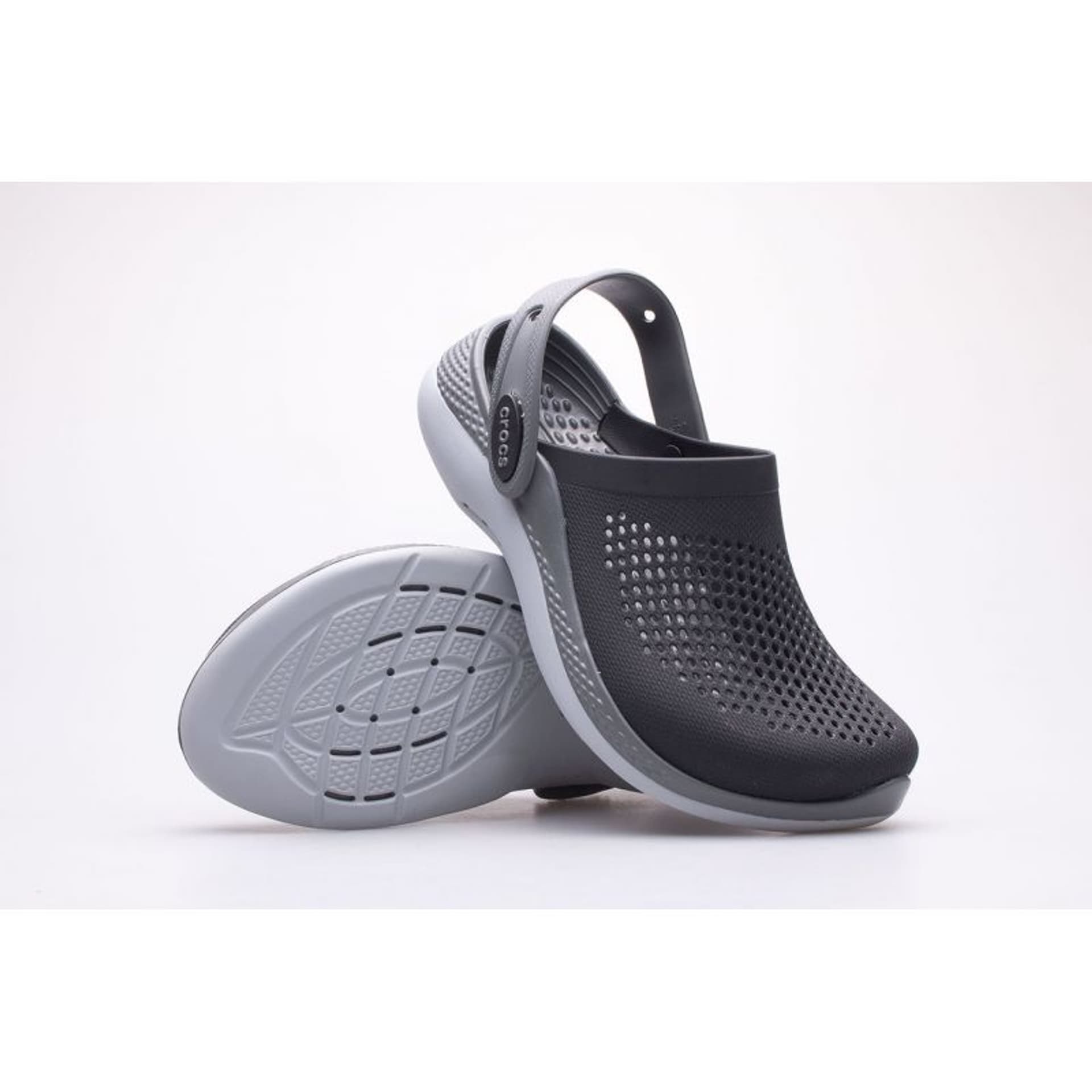 

Klapki Crocs Literide 360 Kids Clog Jr 207021 (kolor Szary/Srebrny)