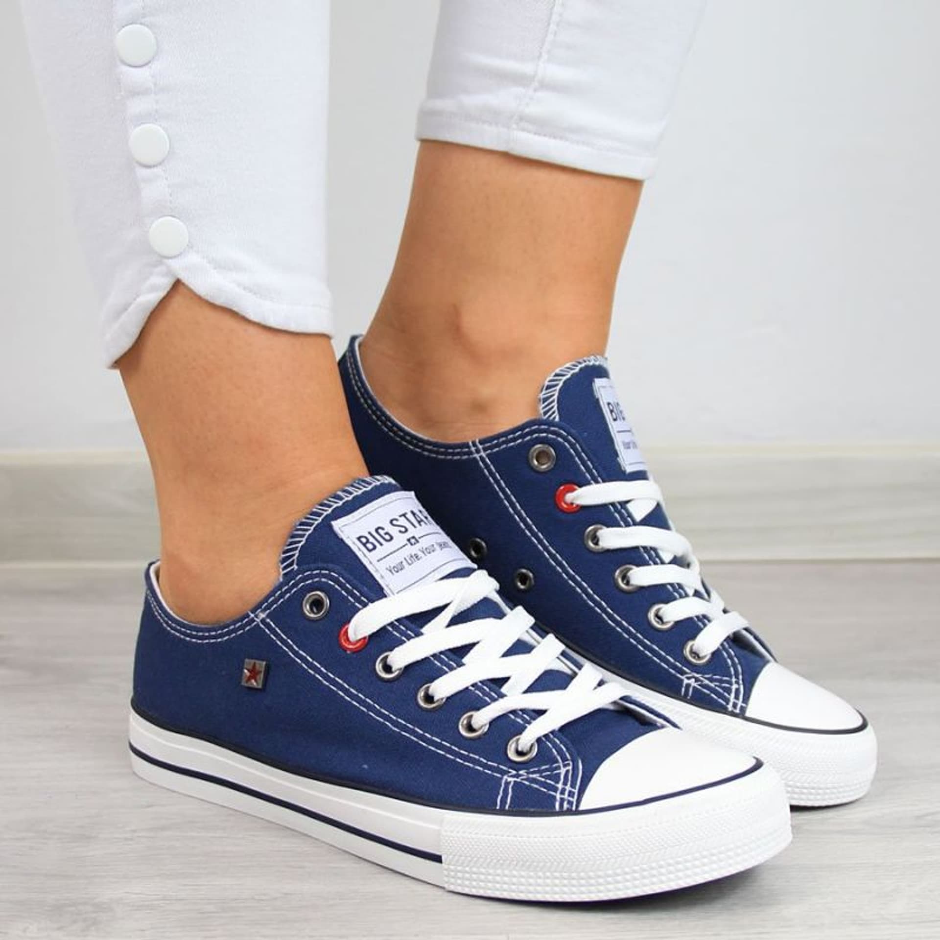 

Buty, tenisówki Big Star W (kolor Biały. Granatowy, rozmiar 38)