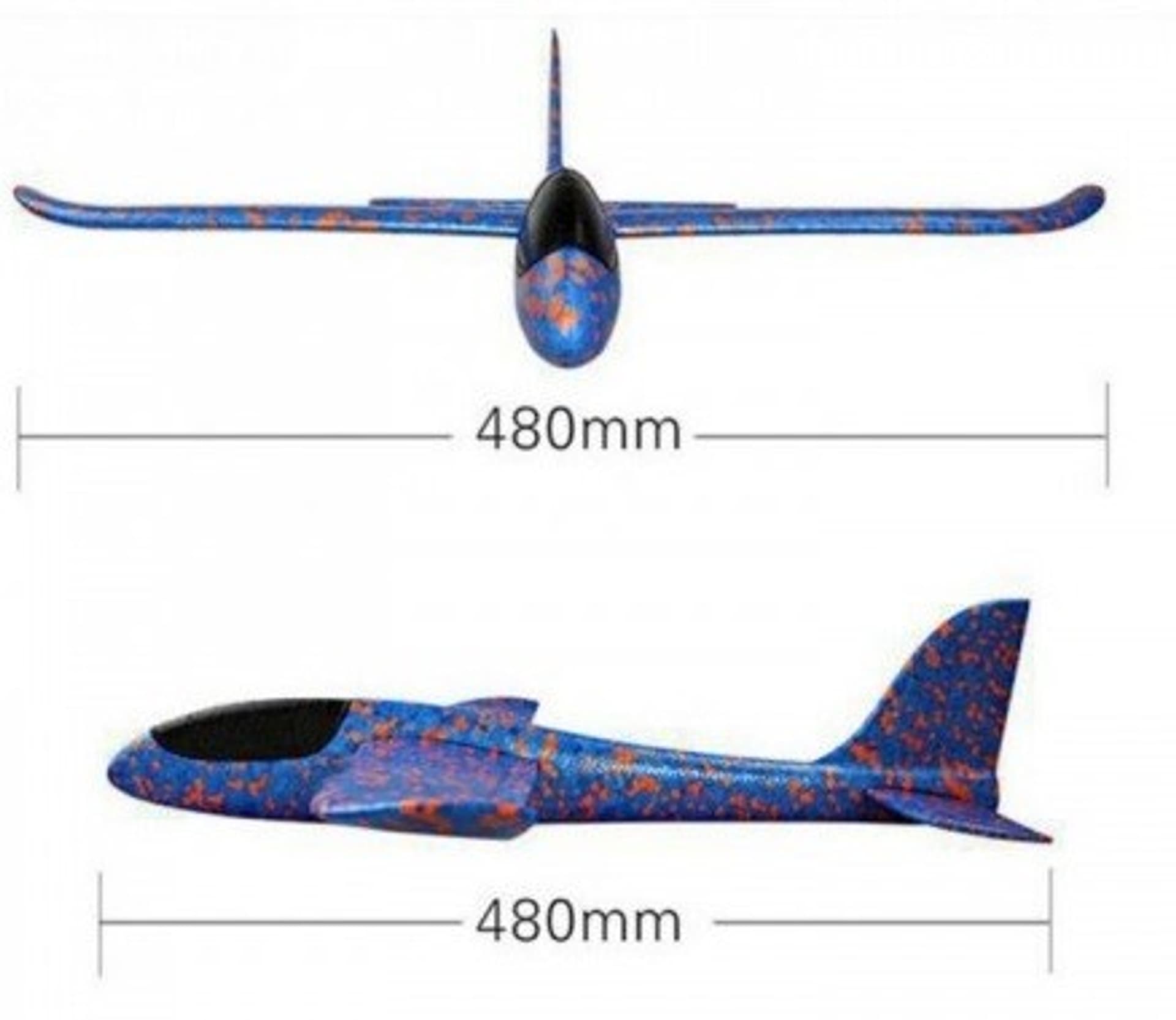 

Szybowiec z dwoma trybami latania (rozpiętość 480mm) - Niebieski, Rozpiętość 480mm) - niebiesk