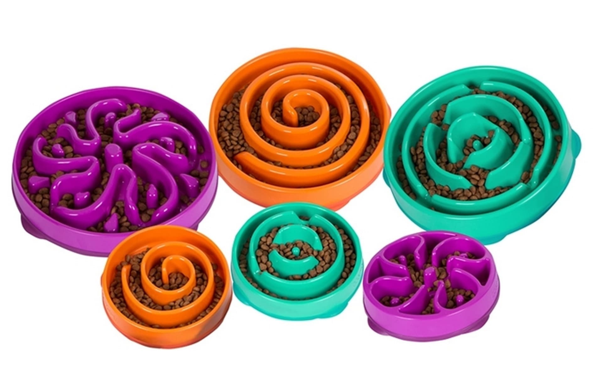 

FUN FEEDER Miska plastikowa spowalniająca jedzenie MINI/MEDIUM pomarańczowa [51004]