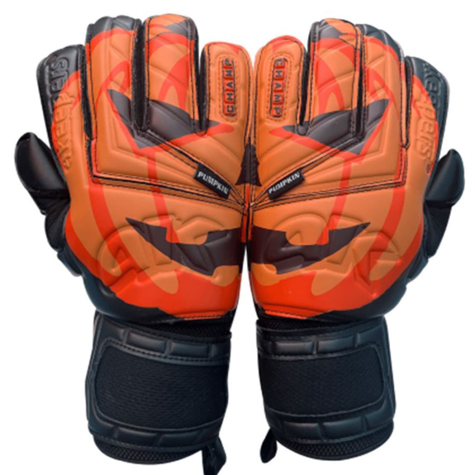 

Rękawice bramkarskie 4Keepers Champ Pumpkin Halloween RF (kolor Czarny. Pomarańczowy, rozmiar 9.5)