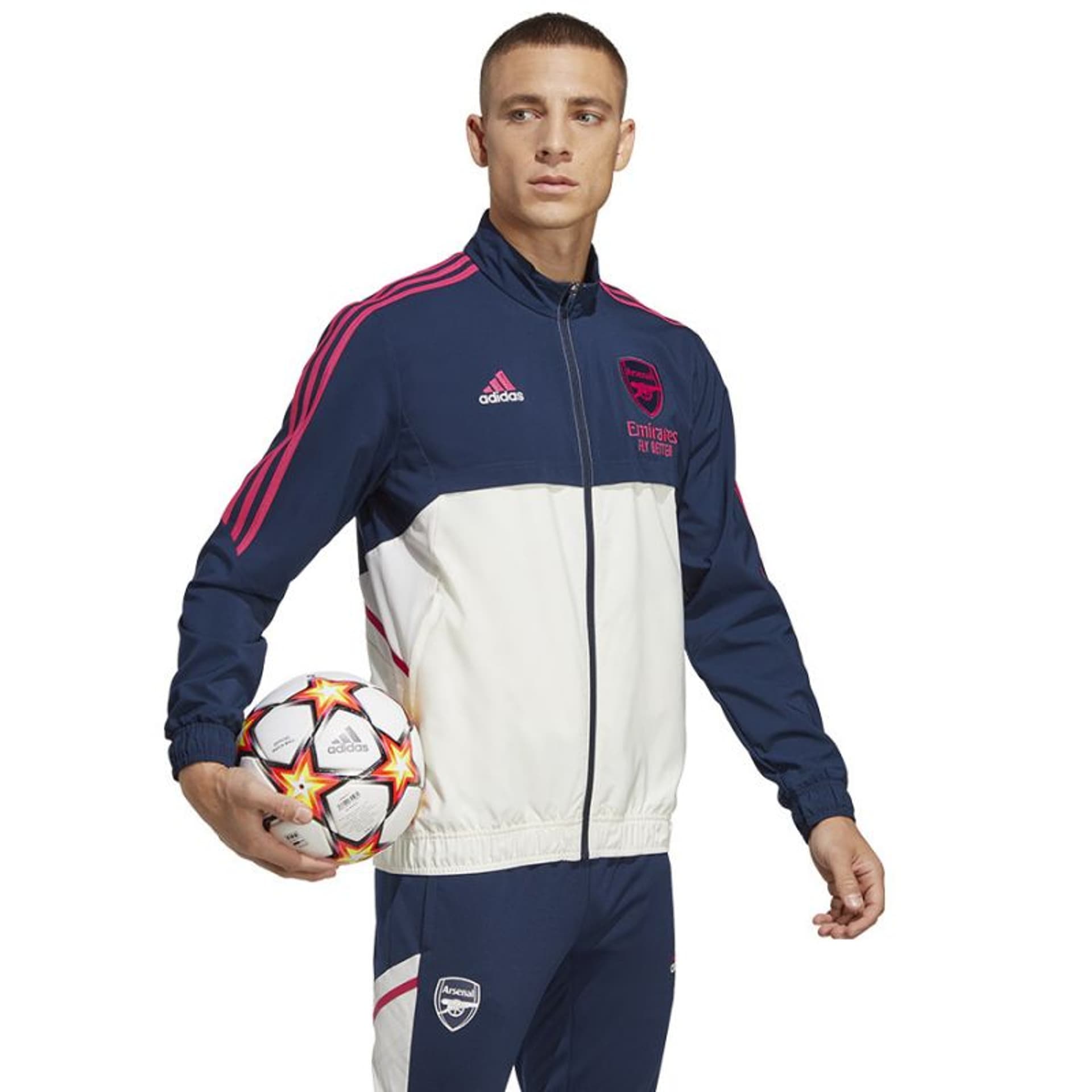 

Bluza adidas Arsenal Londyn Pre Jacket M (kolor Biały. Granatowy, rozmiar L)