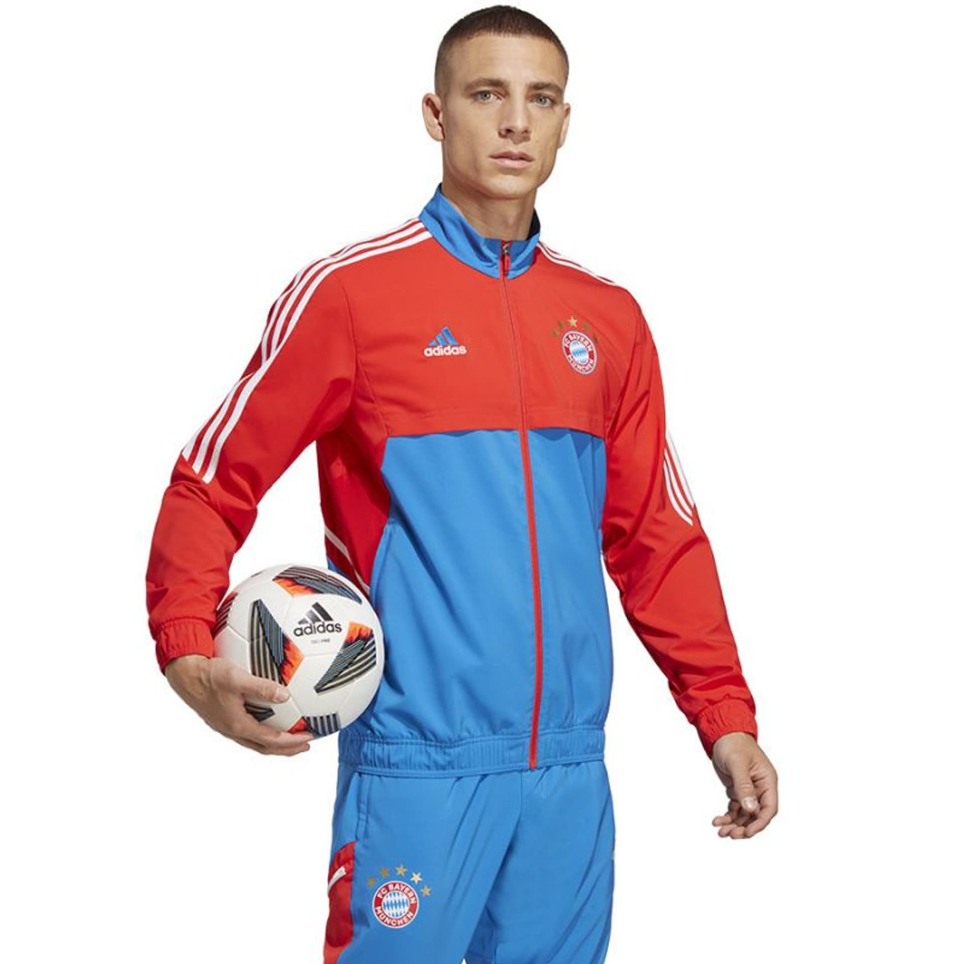 

Bluza adidas FC Bayern Pre Jacket M (kolor Czerwony. Niebieski, rozmiar M)