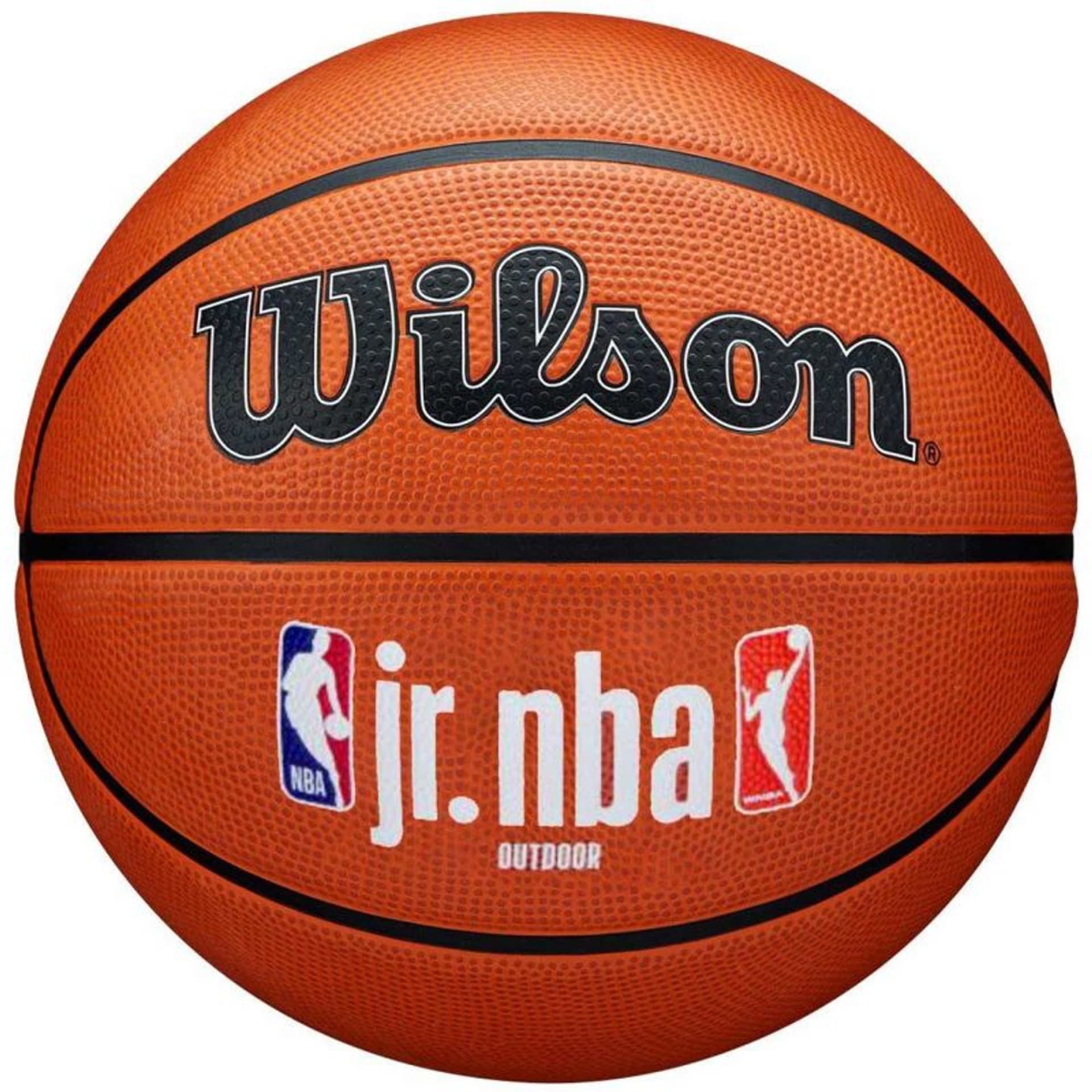 

Piłka do koszykówki Wilson Jr NBA Logo Auth Outdoor (kolor Pomarańczowy, rozmiar 5)