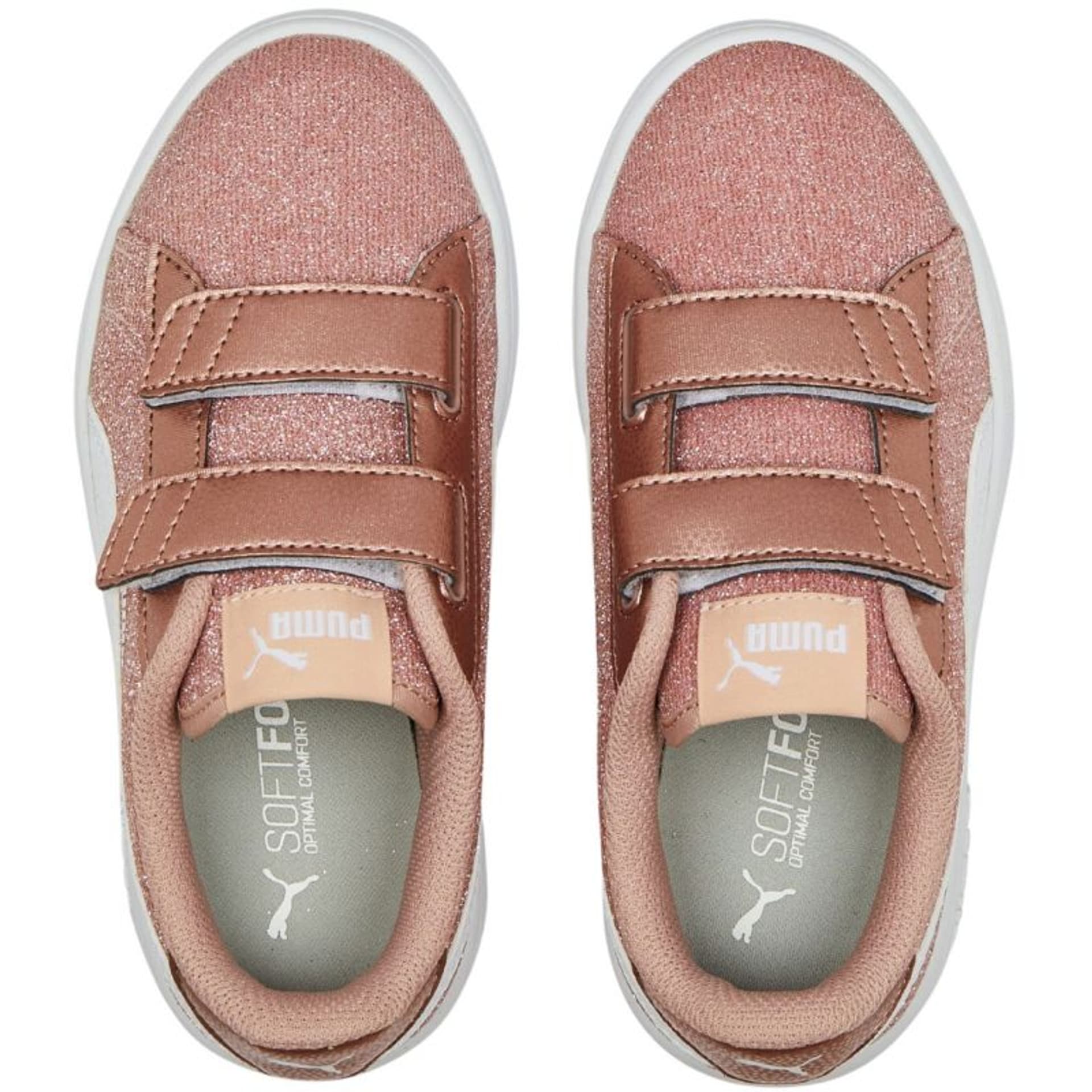 

Buty Puma Smash v2 Glitz Glam V PS Jr 367378 (kolor Złoty. Pomarańczowy, rozmiar 31)