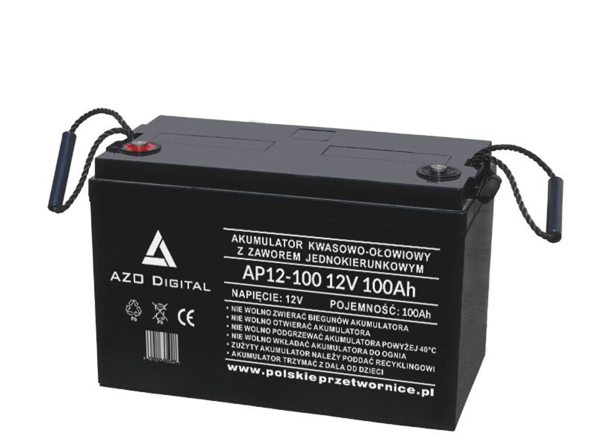 

Akumulator VRLA AGM bezobsługowy AP12-100 12V 100Ah