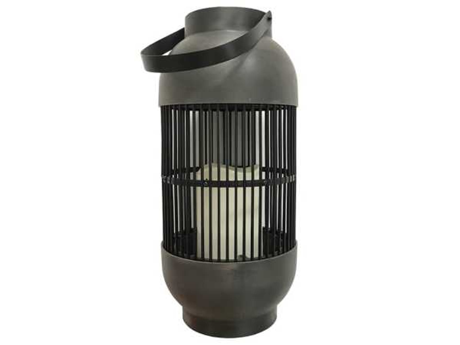 

Latarnia lampa solarna Rattan ze świecą 33cm kolor czarny