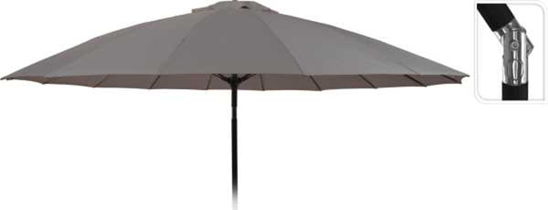 

Parasol ogrodowy Shanghai 270 cm aluminium łamany ciemnoszary