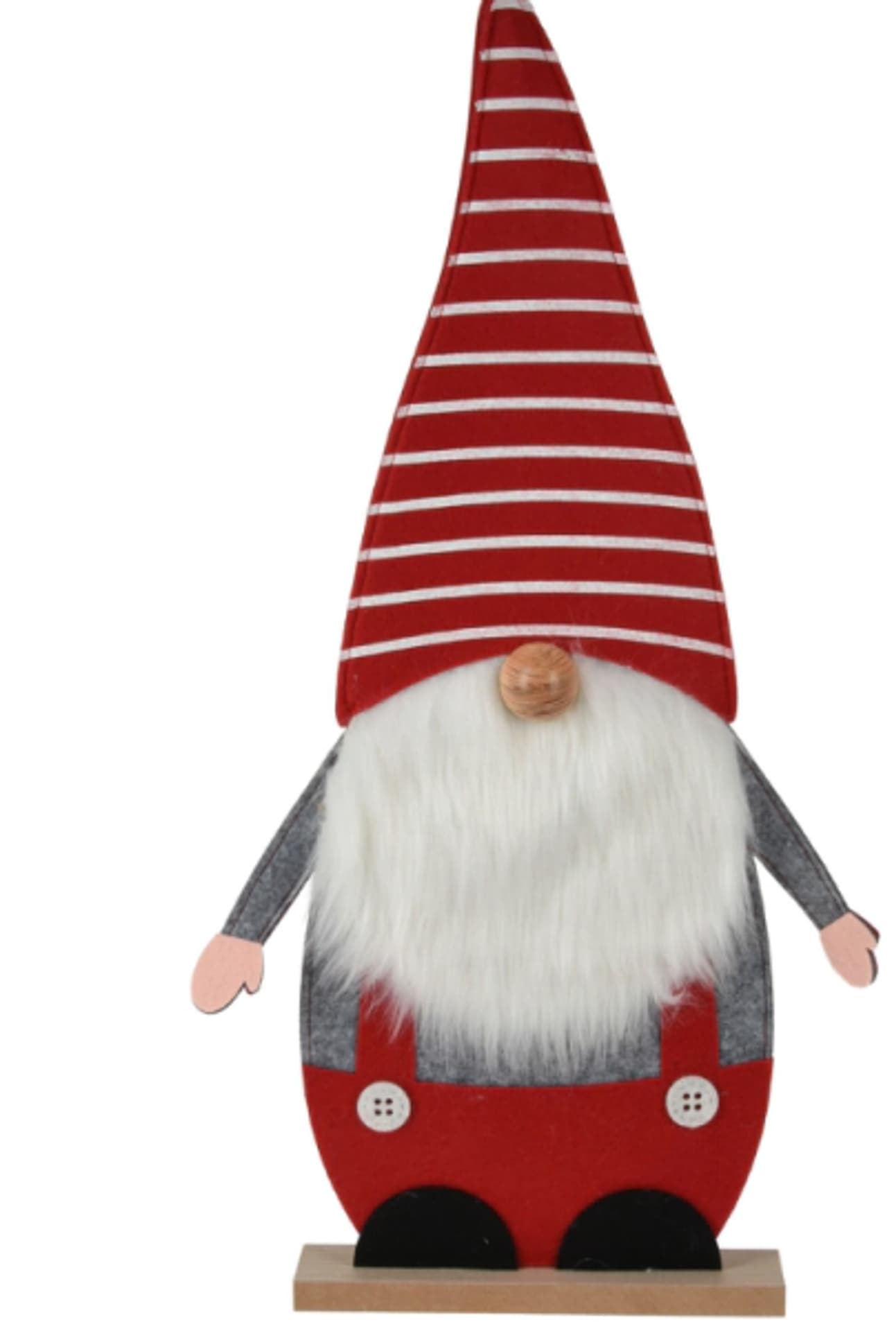 

Skrzat Mikołaj Krasnal figurka dekoracja świąteczna 61,5 cm paski
