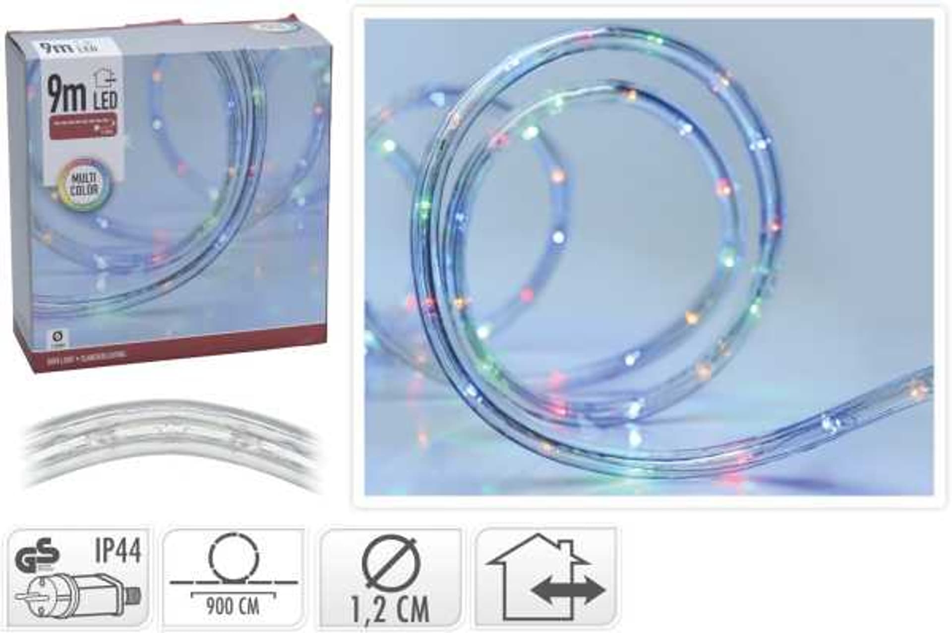 

Wąż świetlny 216LED 9 m kolorowy IP44