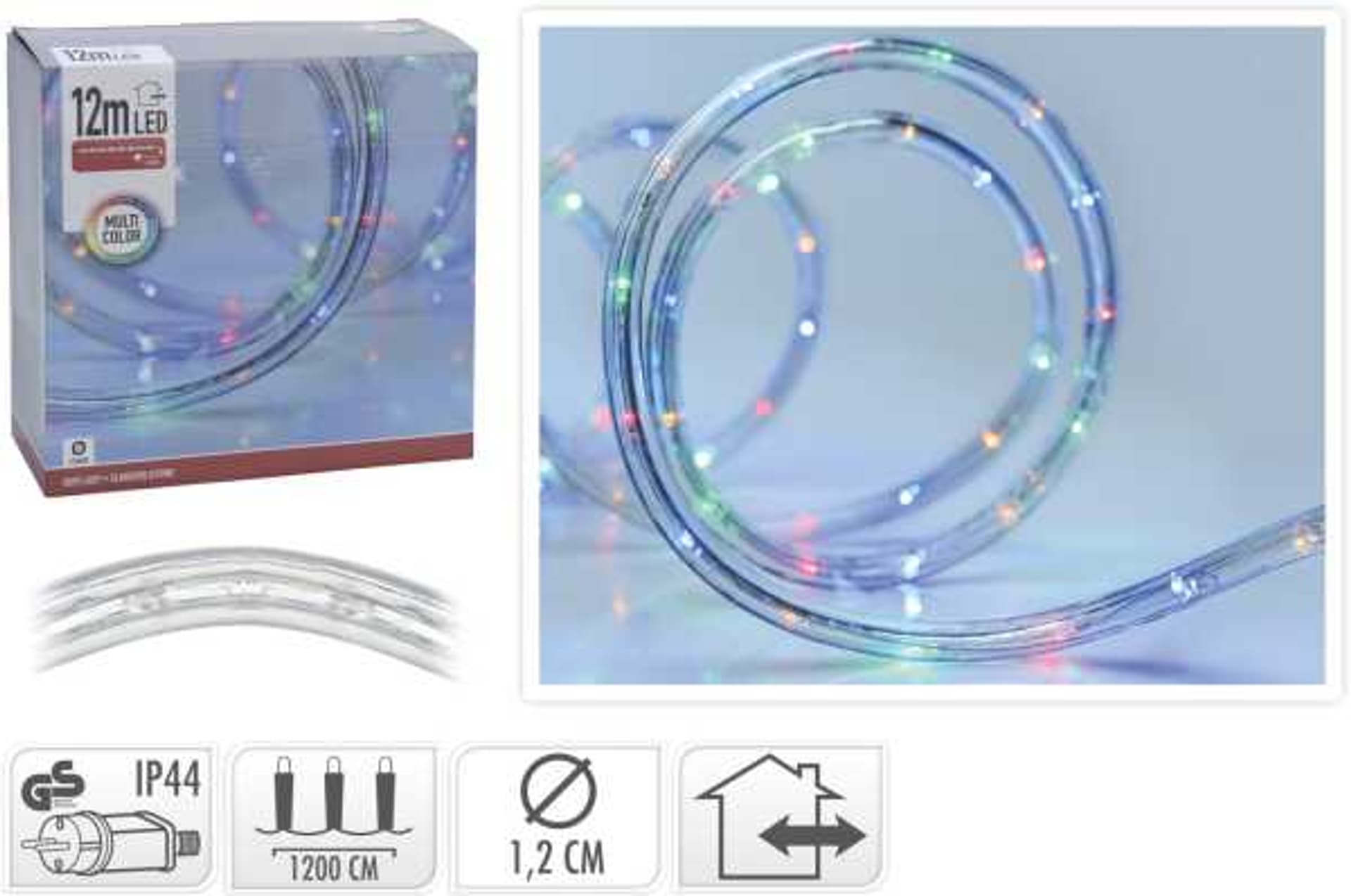 

Wąż świetlny 288LED 12 m kolorowy IP44