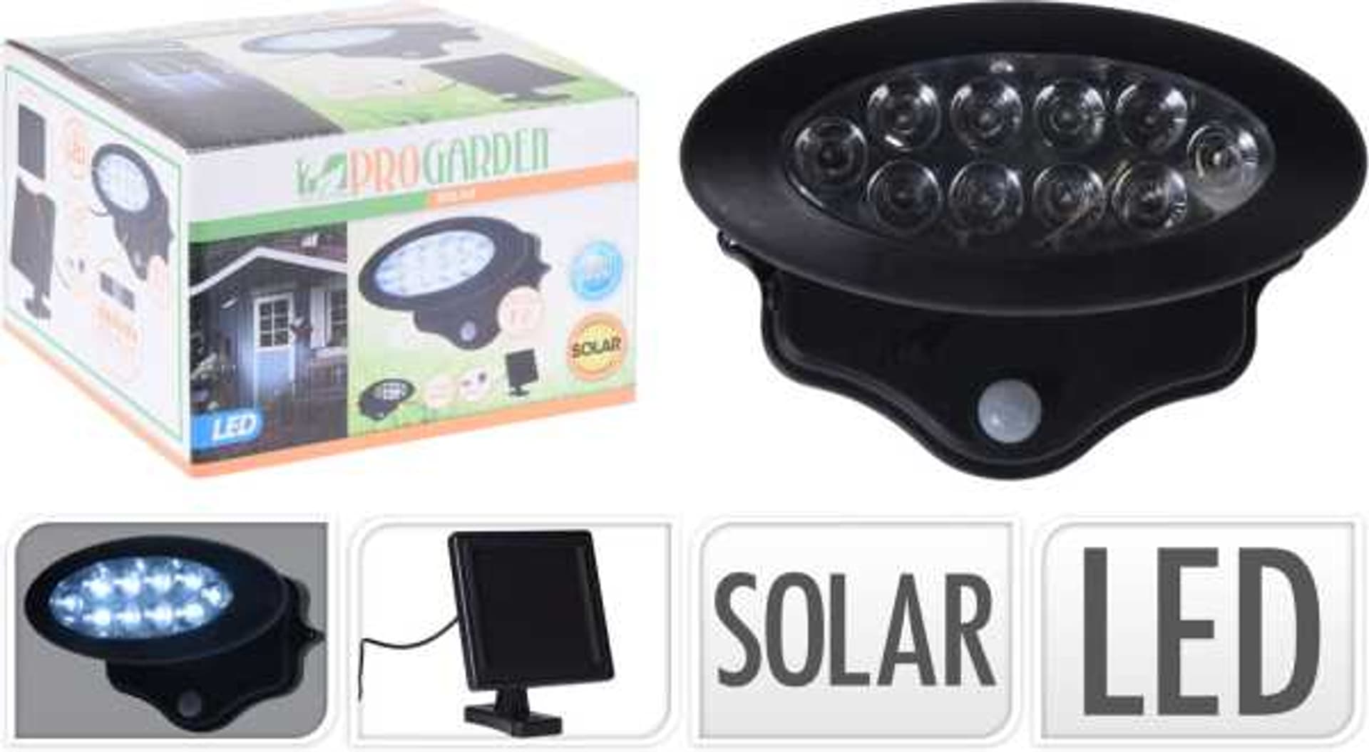 

Lampa solarna z czujnikiem ruchu 10 LED