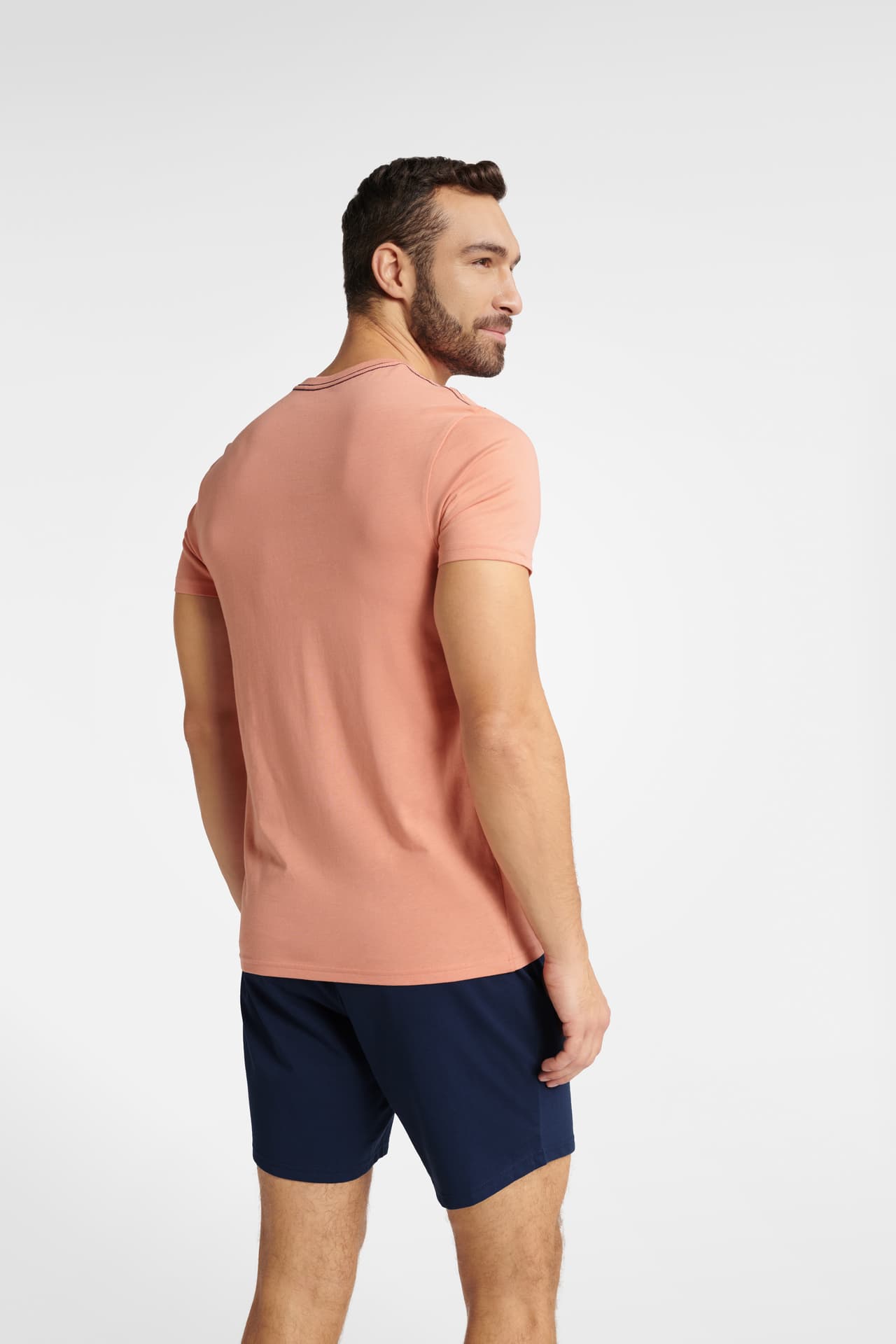 

Piżama Fearless 40685-24X Brzoskwiniowo-Granatowa (Rozmiar XL)