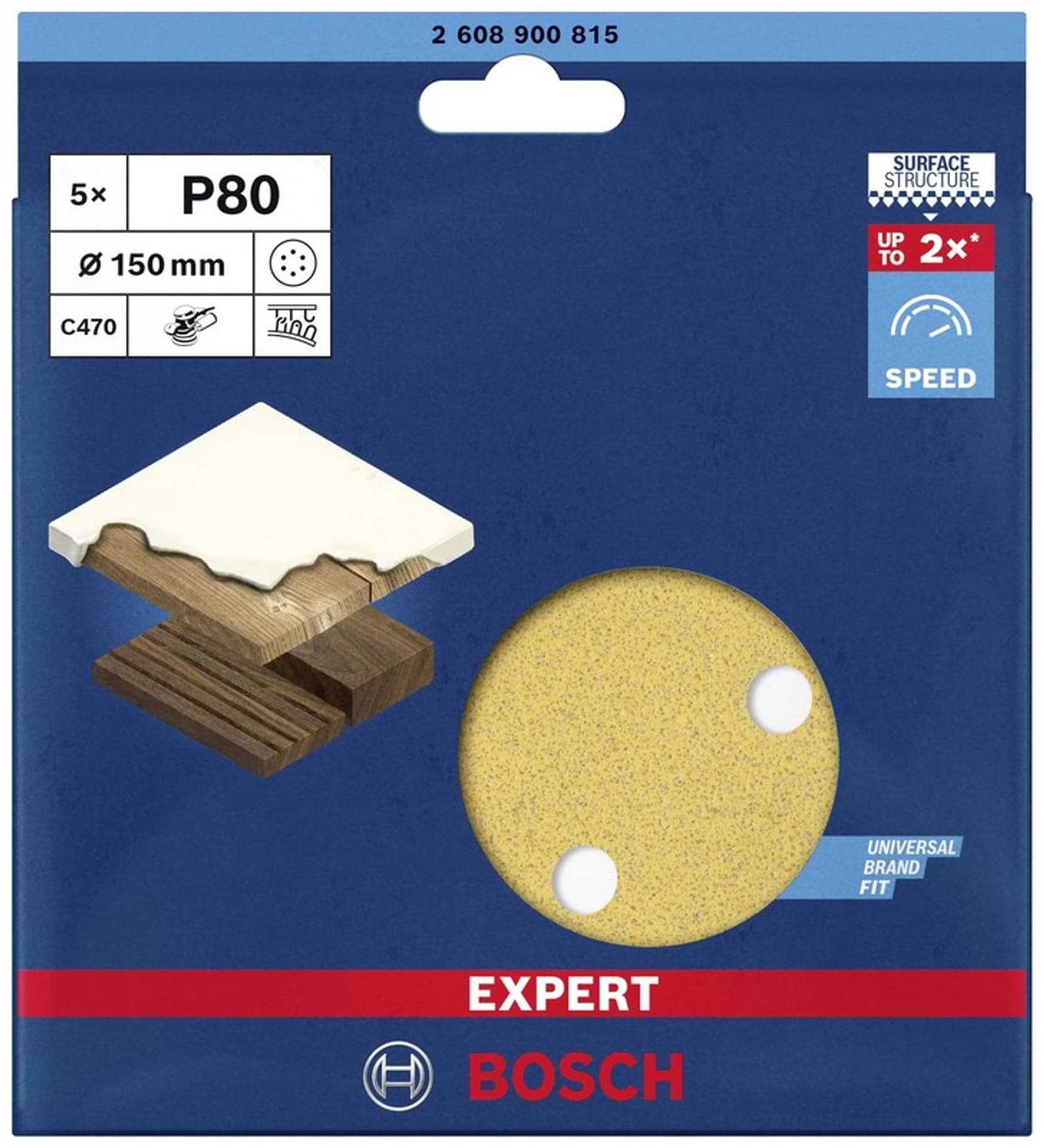 

KRĄŻKI ŚCIERNE EXPERT EXC470 D150 G80 5PC.