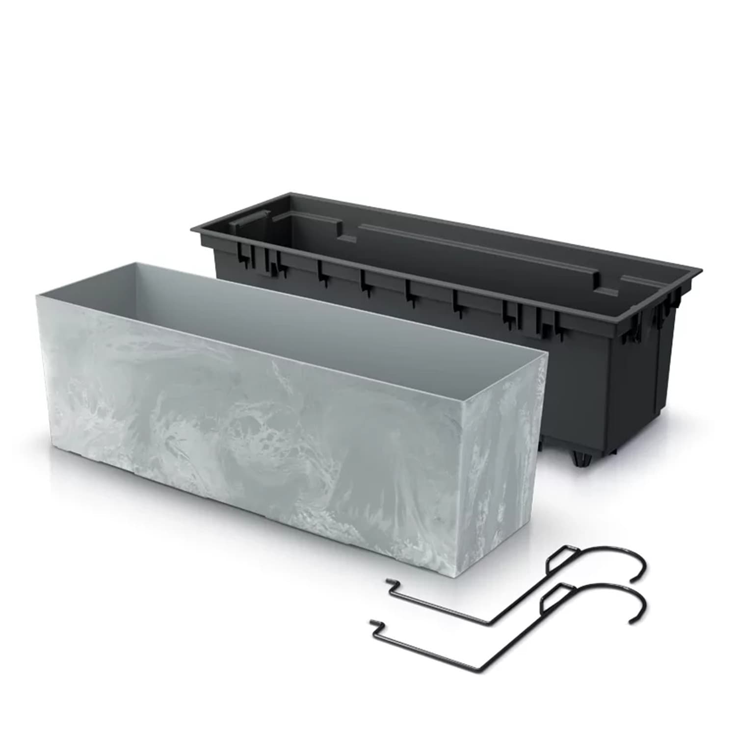 

Doniczka z hakami Urbi Case Beton Effect DUC600EW beton