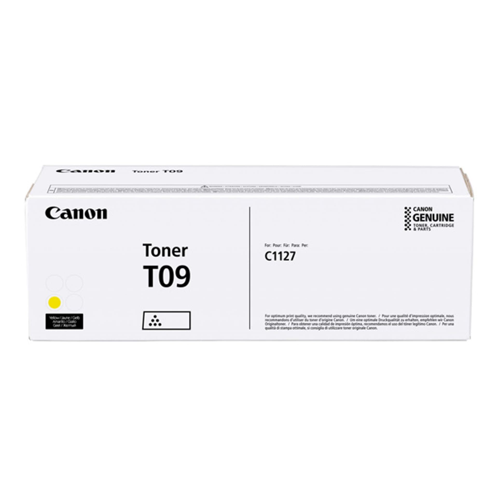 

Canon oryginalny toner T09 Y, 3017C006, yellow, 5900s, Canon i-SENSYS X C1127i, i-SENSYS X C1127P Series, O