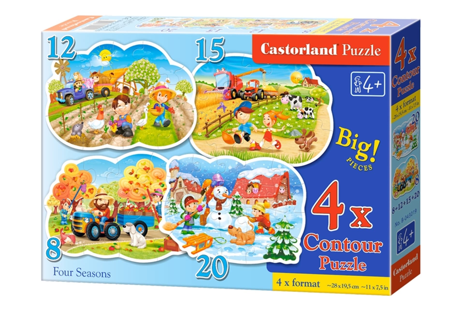 

CASTORLAND Puzzle 4w1 Four Seasons - Cztery Pory Roku