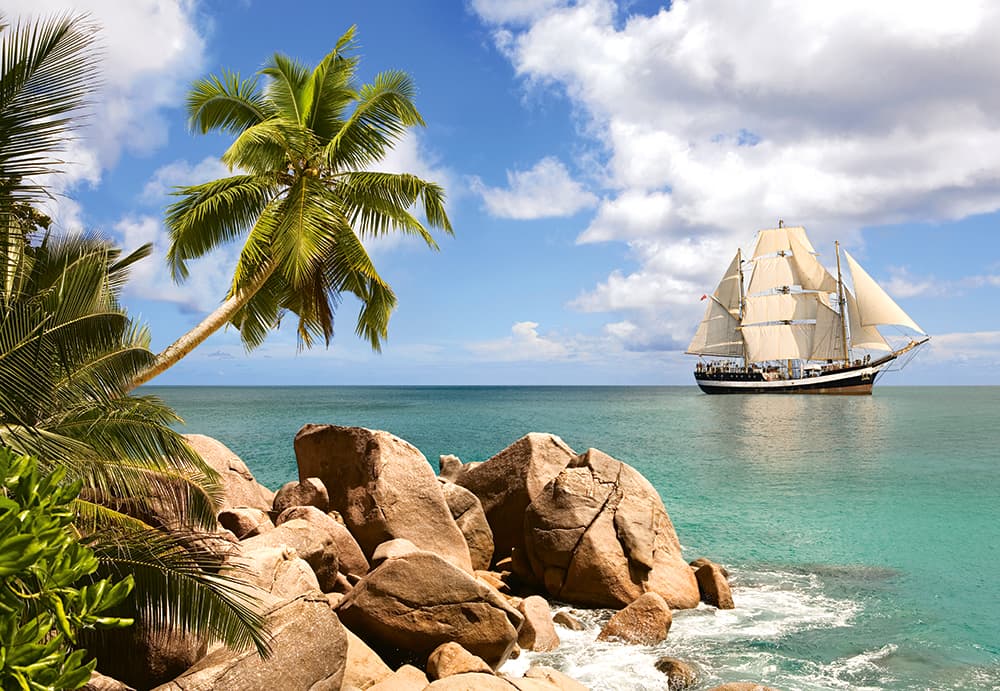 

CASTORLAND Puzzle układanka 1500 elementów Sailing in Paradise - Żeglowanie w raju 68x47cm