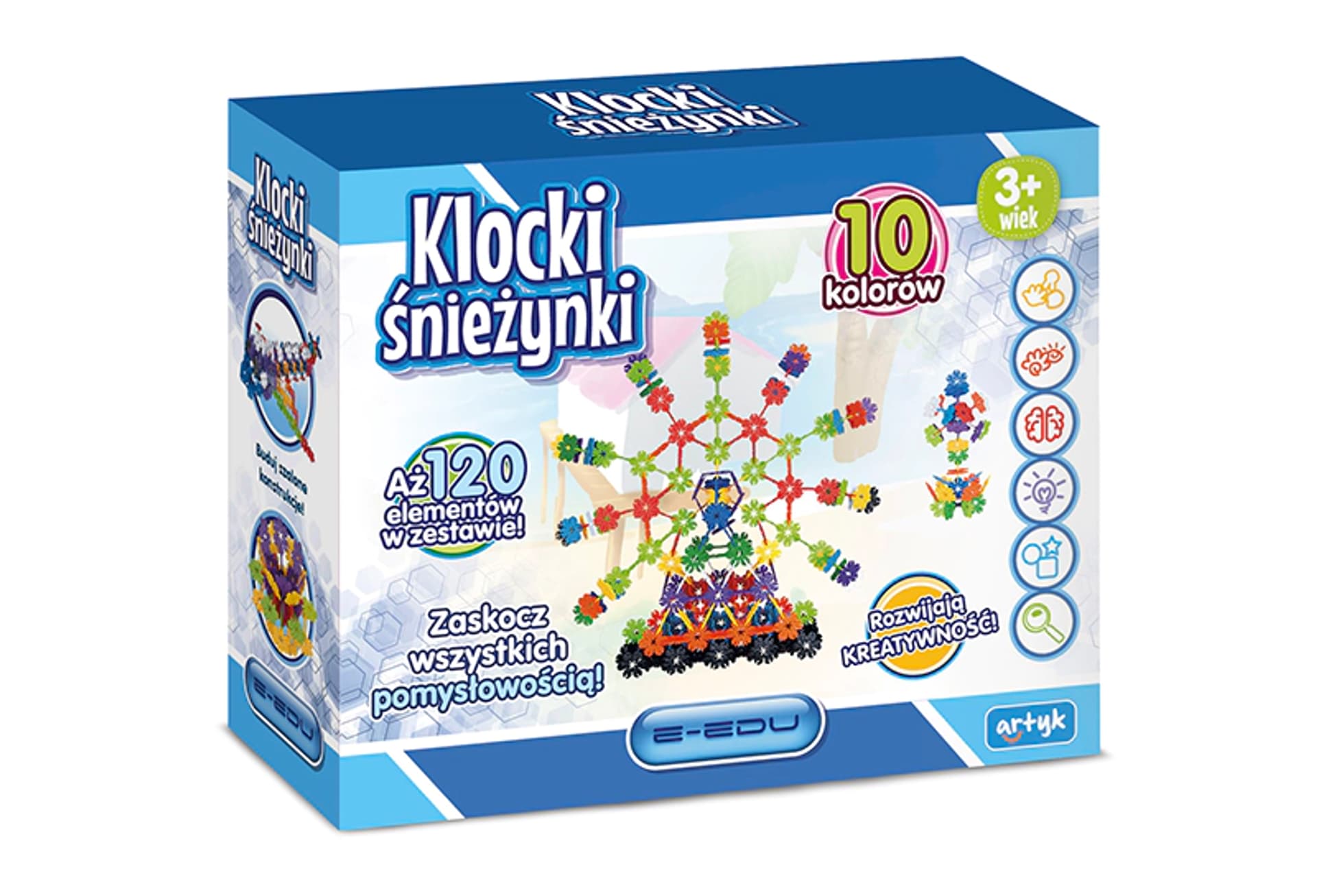 

KLOCKI KONSTRUKCYJNE GEOMETRYCZNE ZESTAW ŚNIEŻYNKI