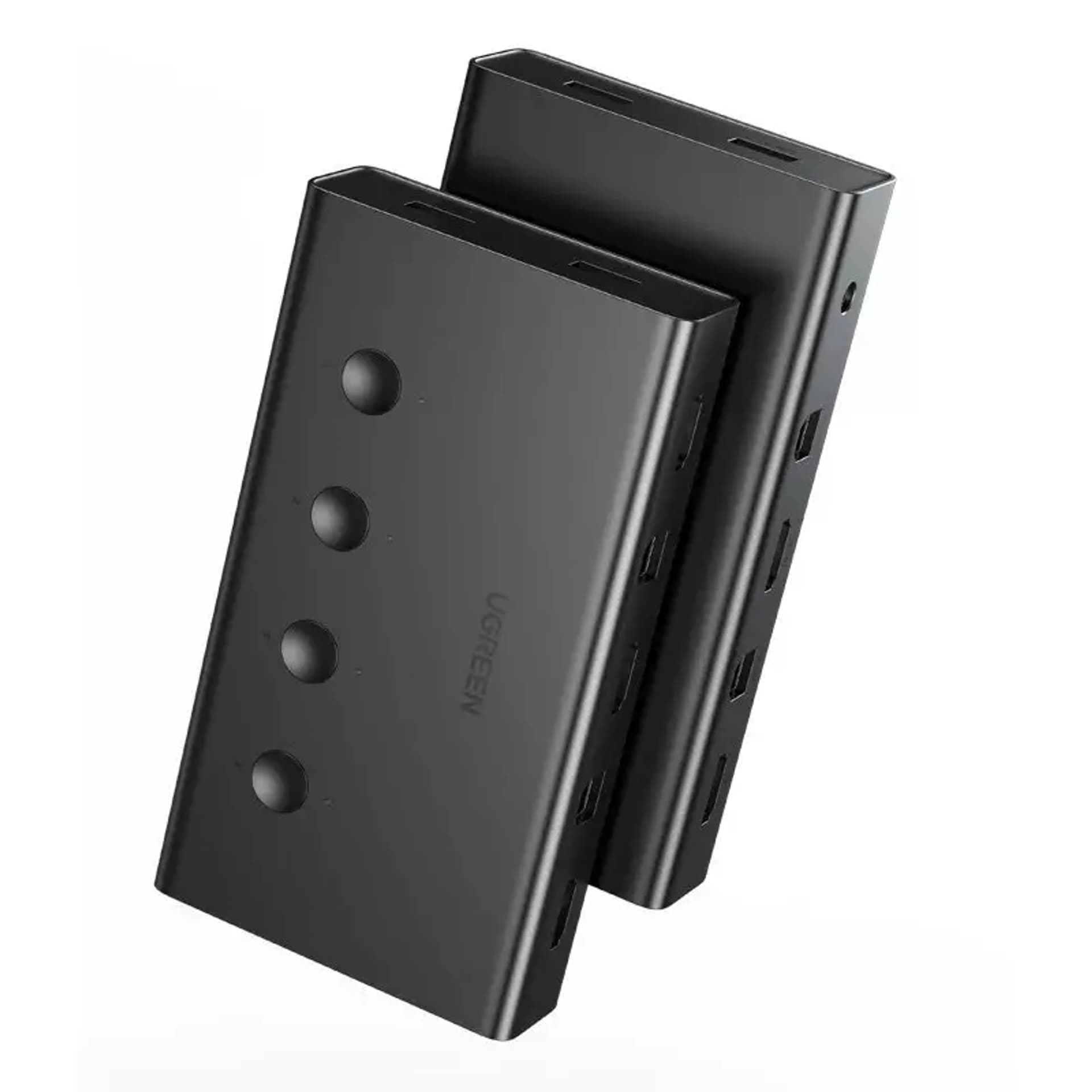 

Przełącznik UGREEN KVM (Keyboard Video Mouse) 4 x 1 HDMI (żeński) 4 x USB (żeński) 4 x USB Typ B (żeński) czarny (CM293)
