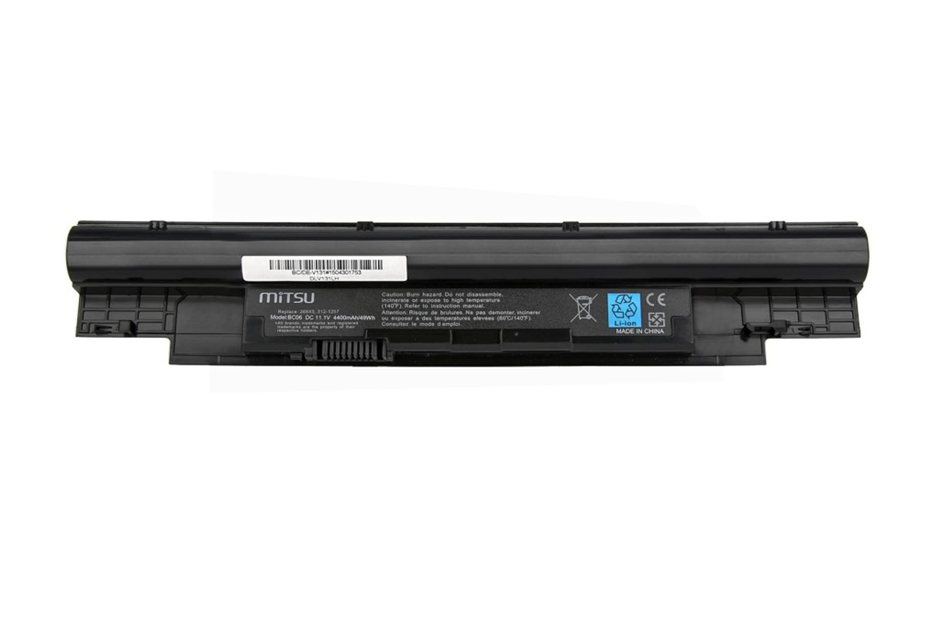 

Bateria do Dell Inspiron 13Z, 14Z, Vostro V131 4400 mAh (49 Wh) 10.8 - 11.1 Volt, 49 wh) 10.8 - 11.1 vol