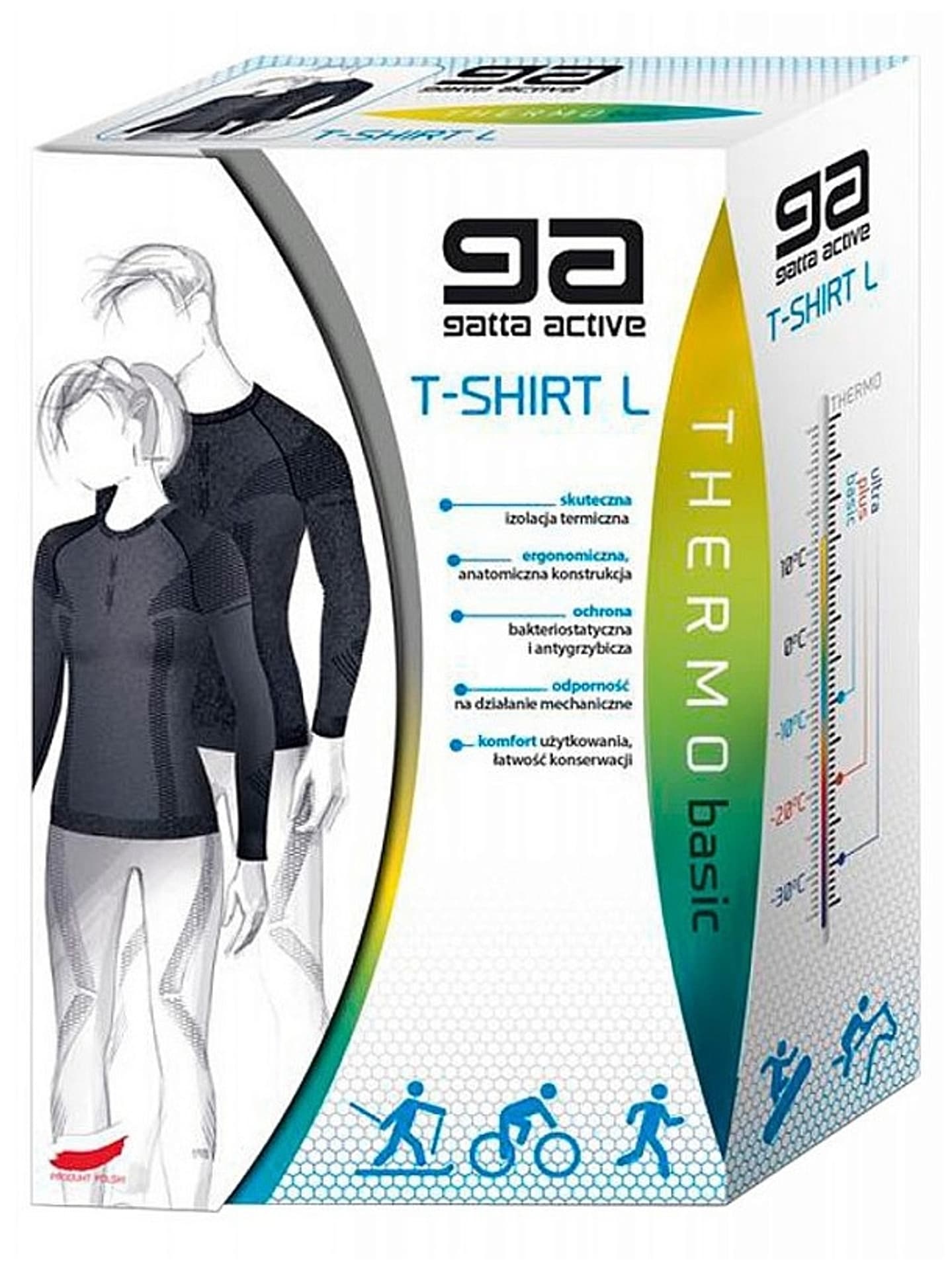 

KOSZULKA GATTA GAT THERMO T-SH L FAGI UNISEX (kolor grafit, rozmiar XS)