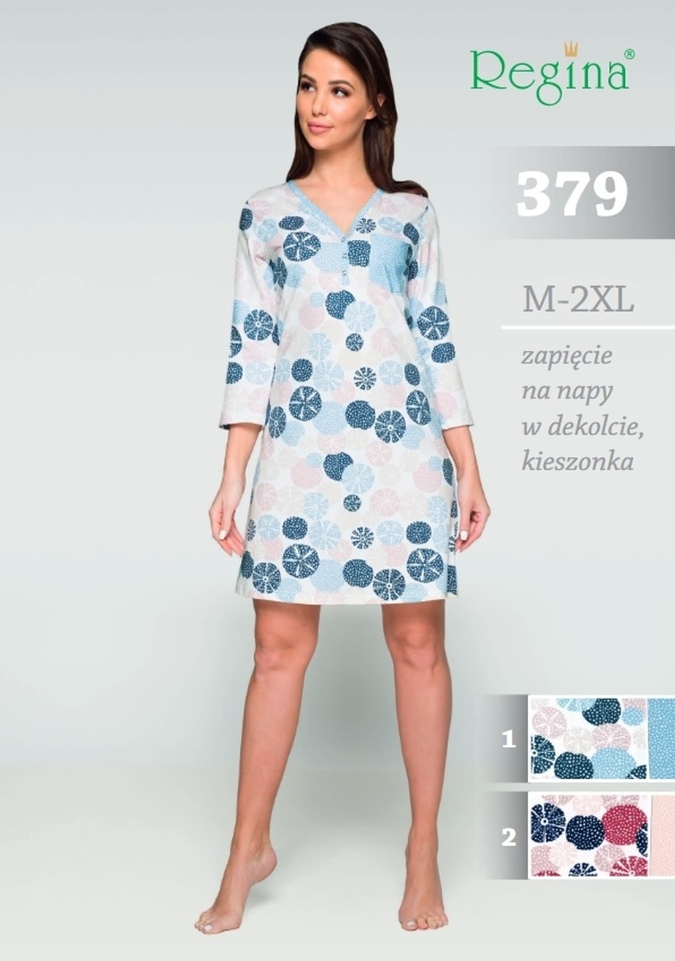 

KOSZULA REGINA 379 (kolor różowy, rozmiar L)