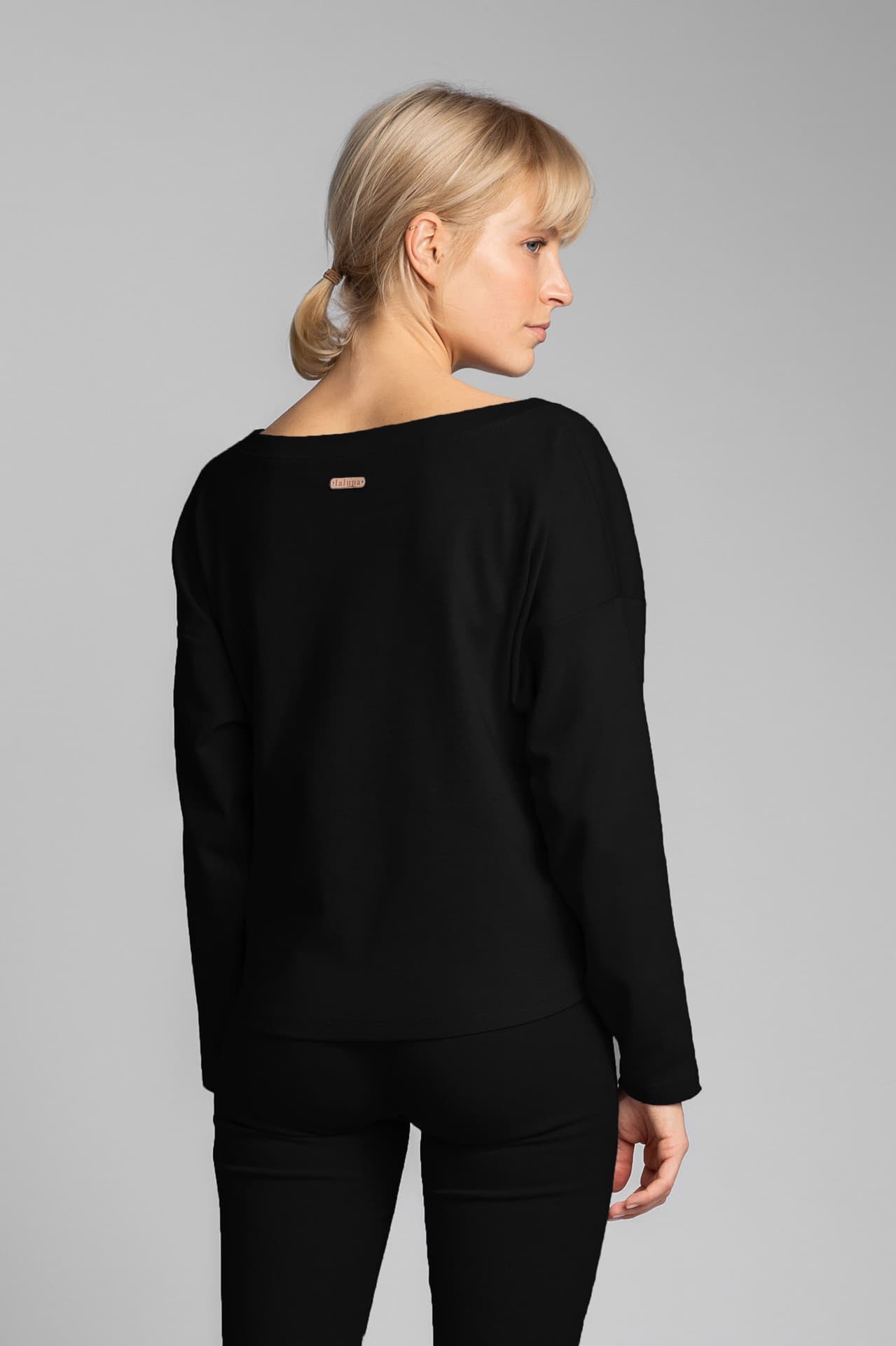 

LA037 Bawełniana bluza z dzianiny prążkowanej - czarny (kolor czarny, rozmiar 2XL/3XL)