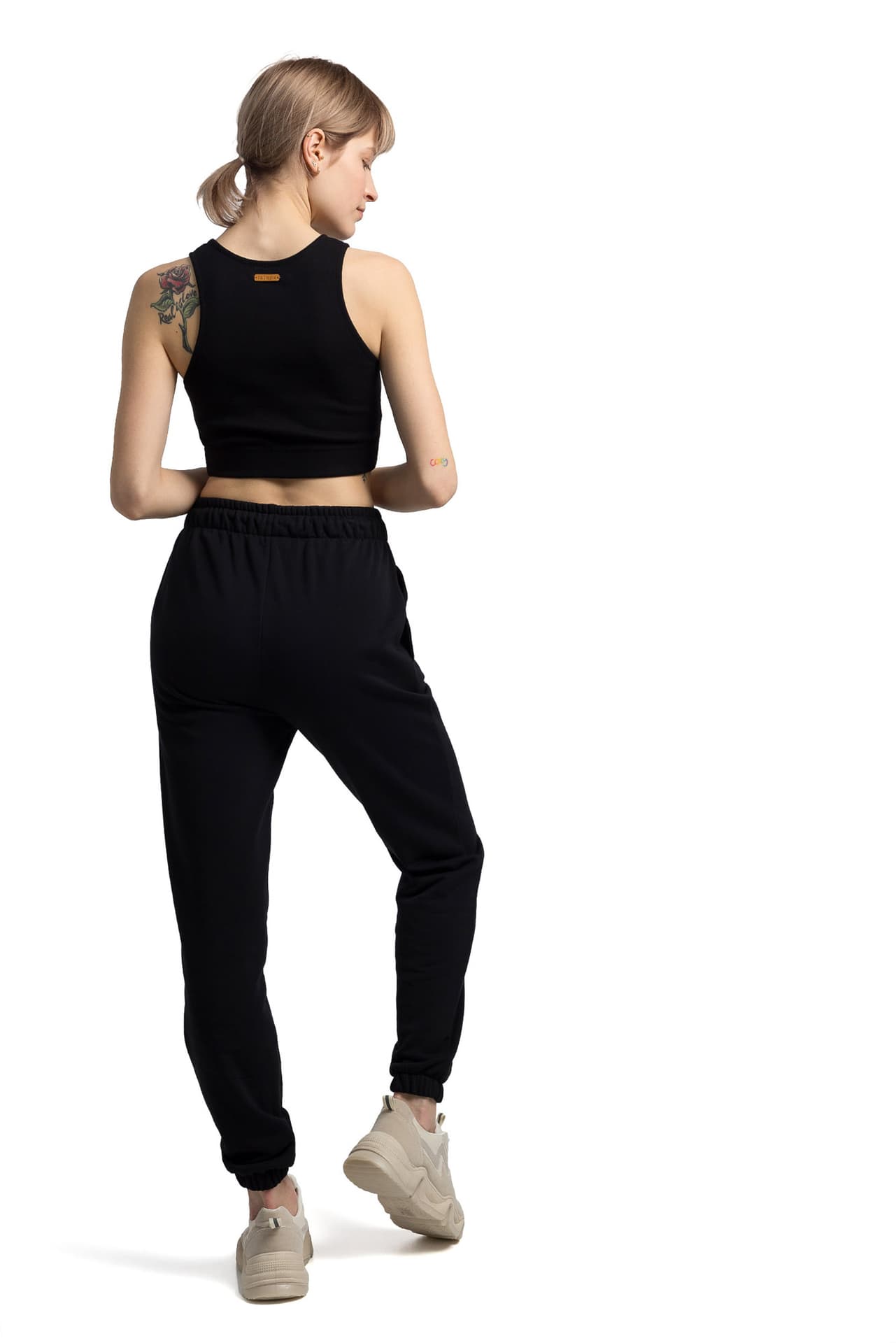 

LA053 Spodnie typu Joggers - czarne (kolor czarny, rozmiar XL)