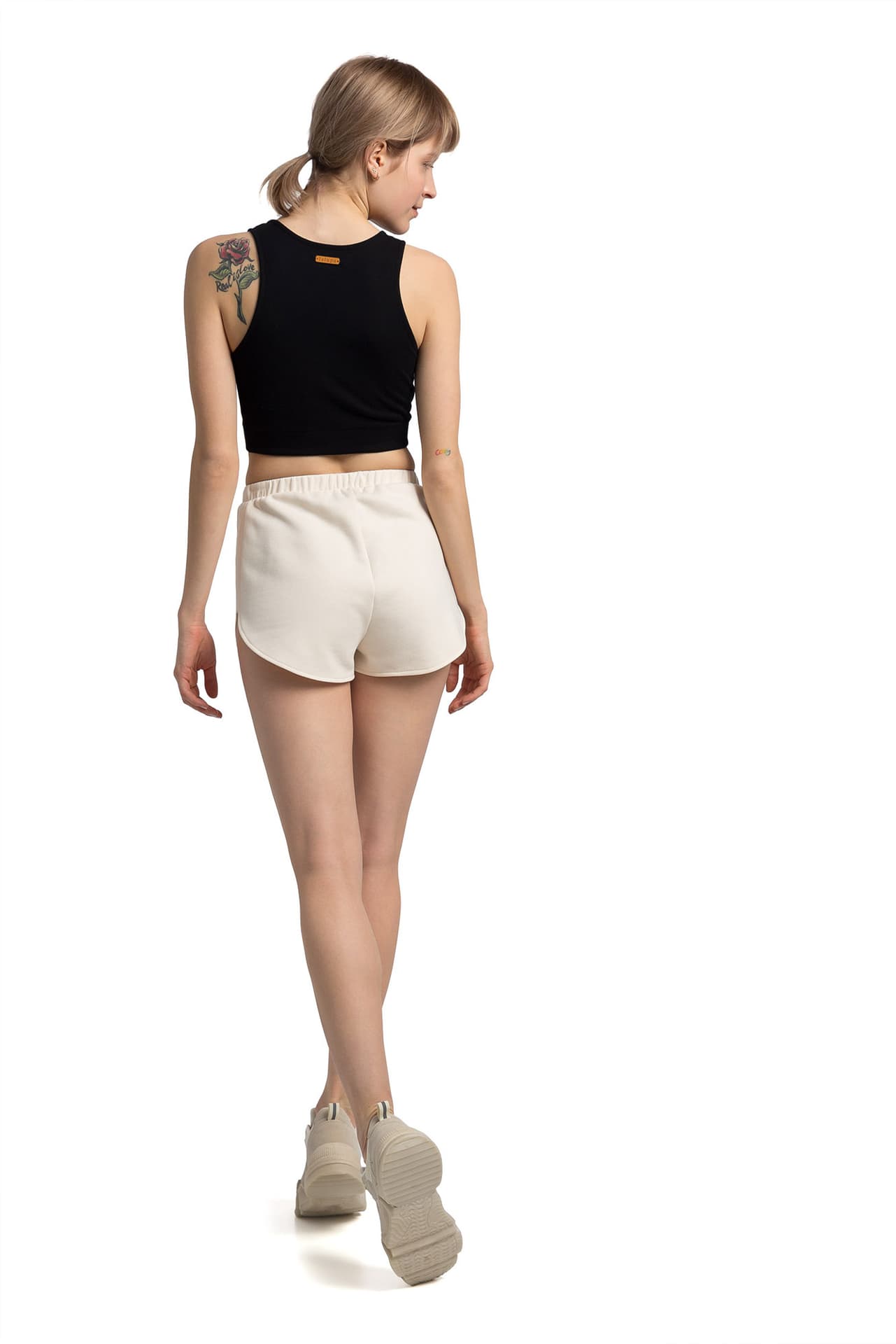 

LA054 Szorty dresowe - waniliowe (kolor ecru, rozmiar M)