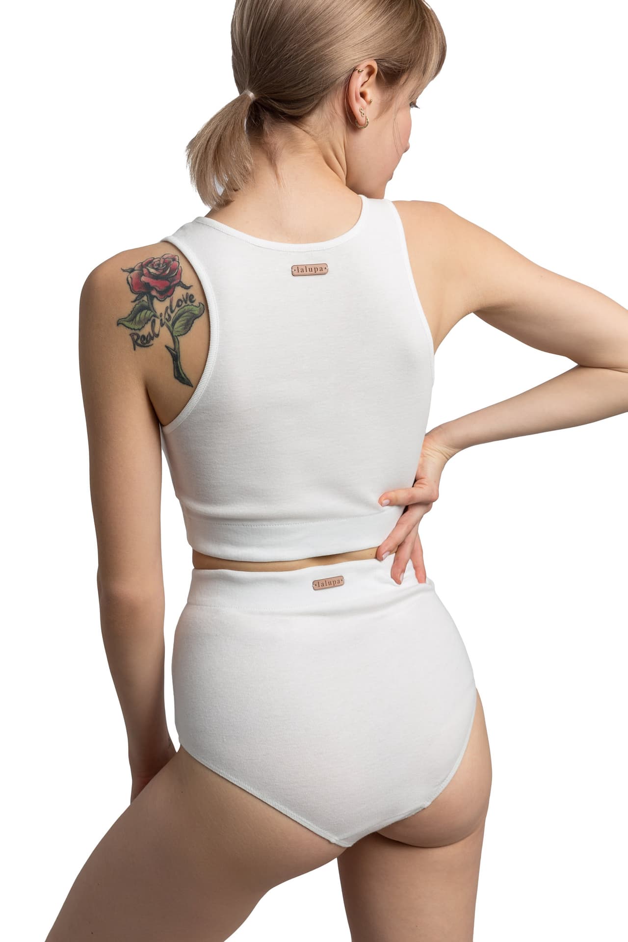 

LA067 Bawełniany krótki top - biały (kolor biały, rozmiar XXL)