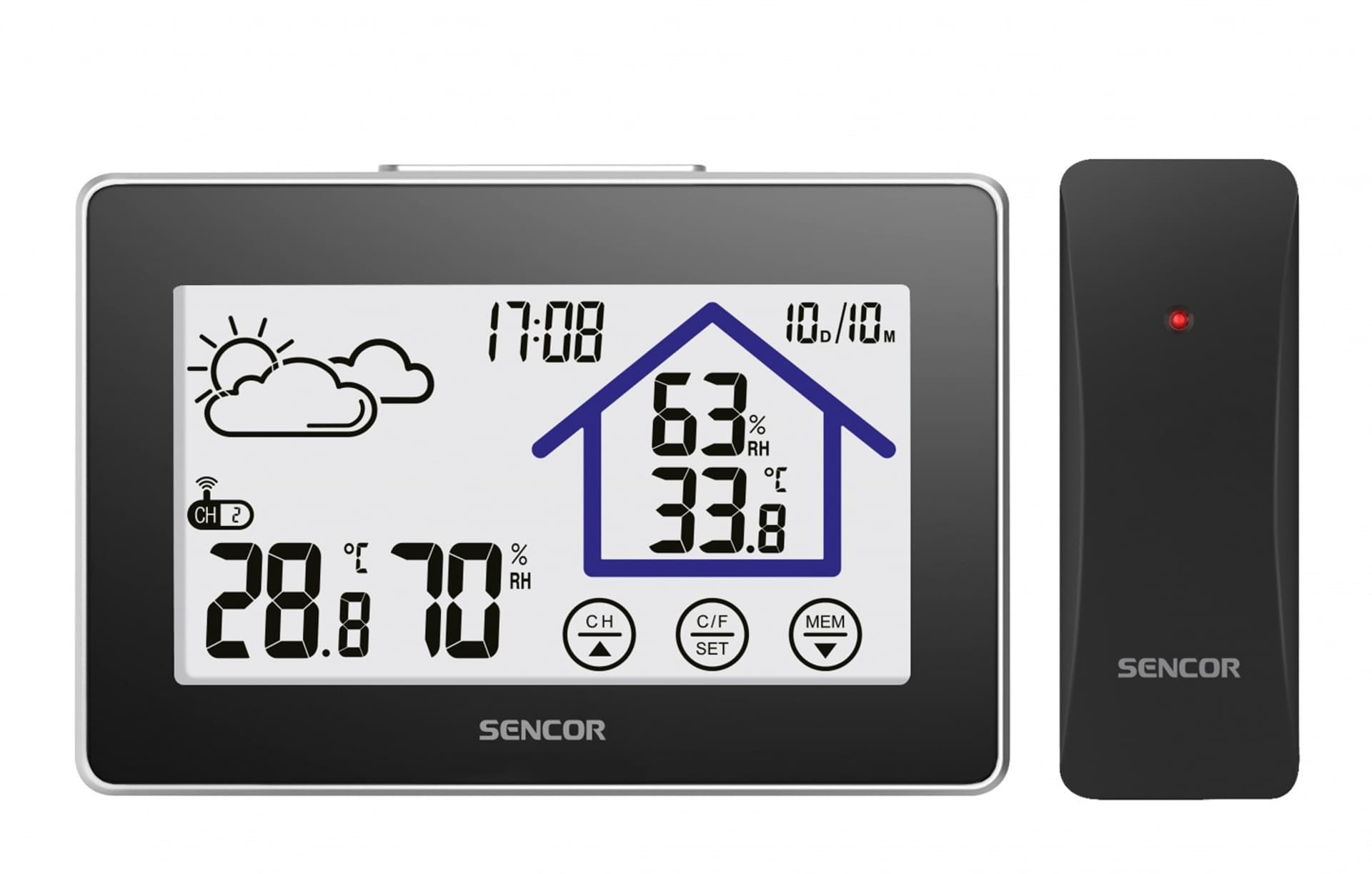 

Stacja pogody SWS 2999 Dotykowy wyświetlacz LCD