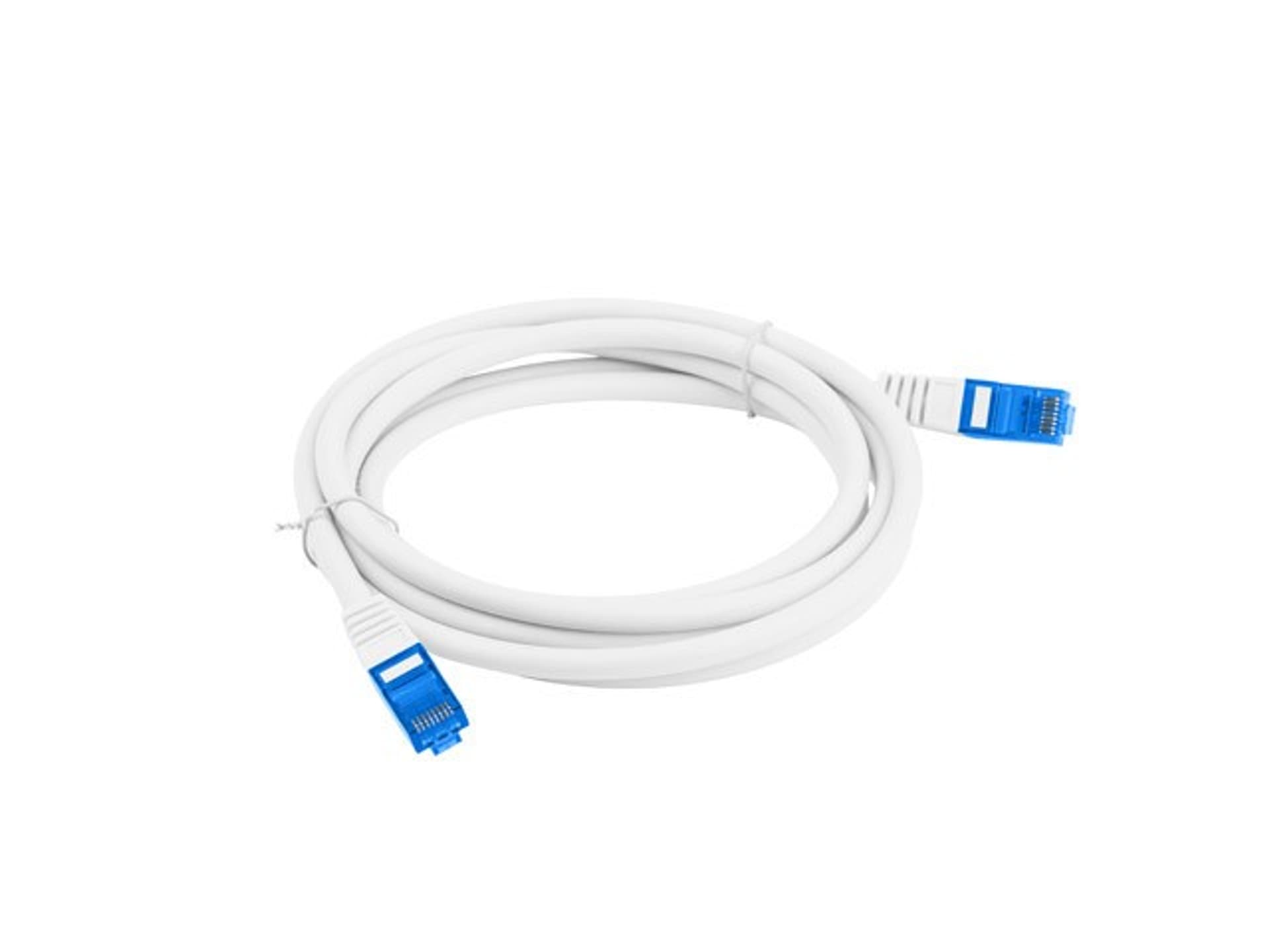 

Patchcord kat.6a S/FTP CCA 1.0m Biały
