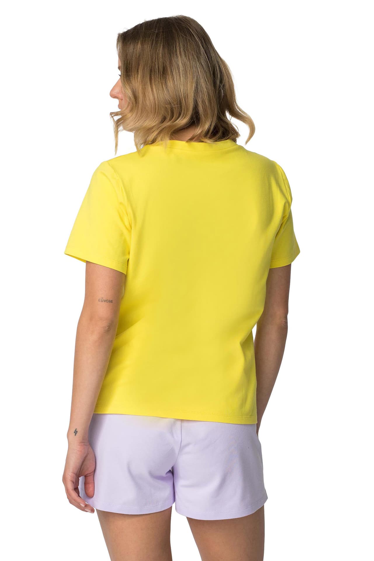 

LA109 T-shirt z napisem LALUPA sea life - żółty (kolor żółty, rozmiar S)