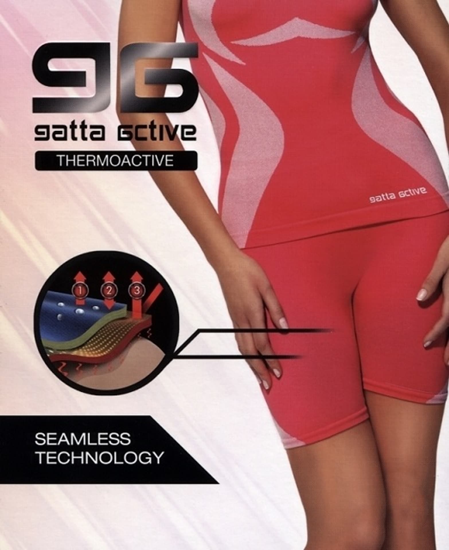 

LEGGINSY GATTA GAT SHORT THERMO WOMEN (kolor różowy, rozmiar XL)