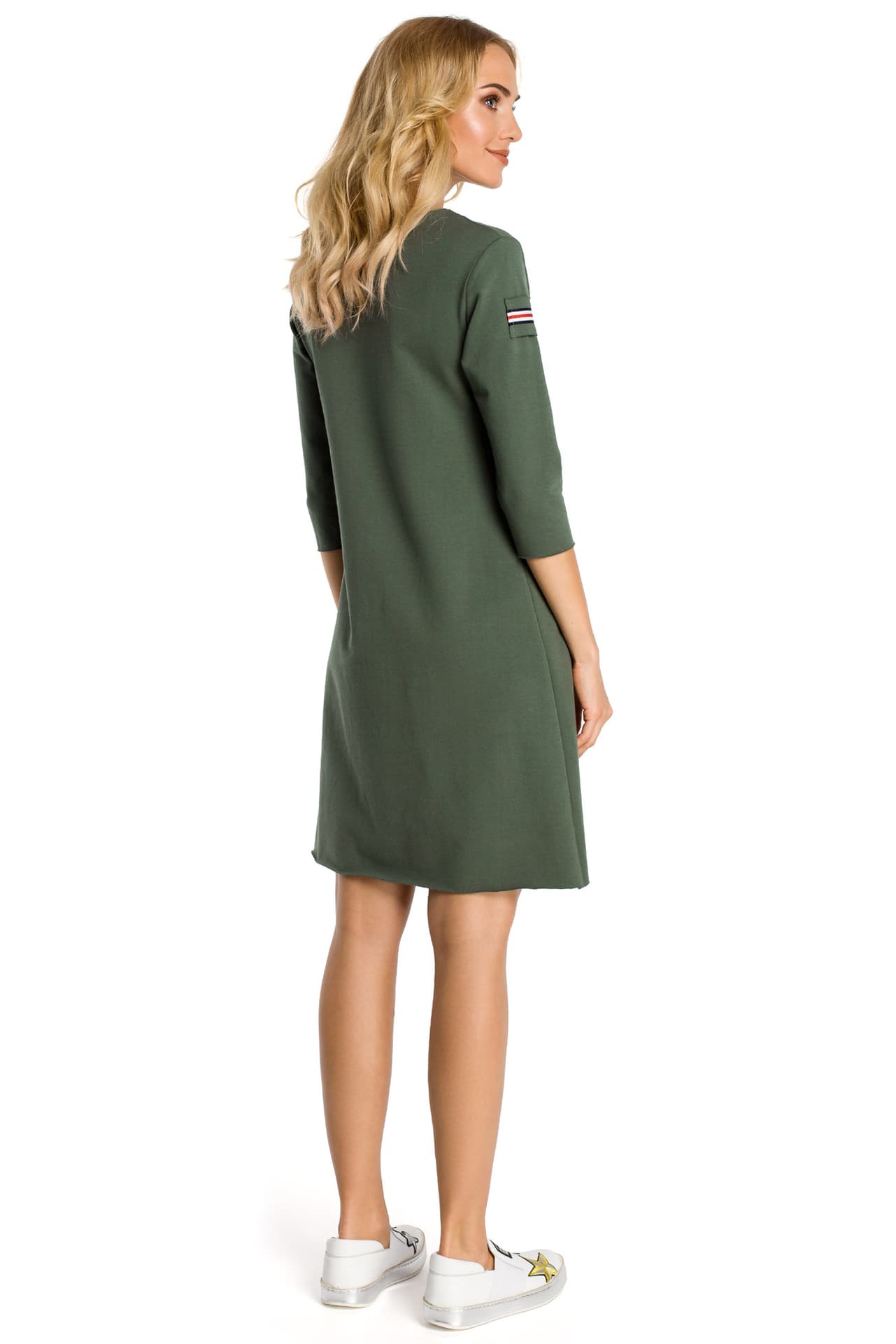 

M343 sukienka khaki (kolor khaki, rozmiar L)
