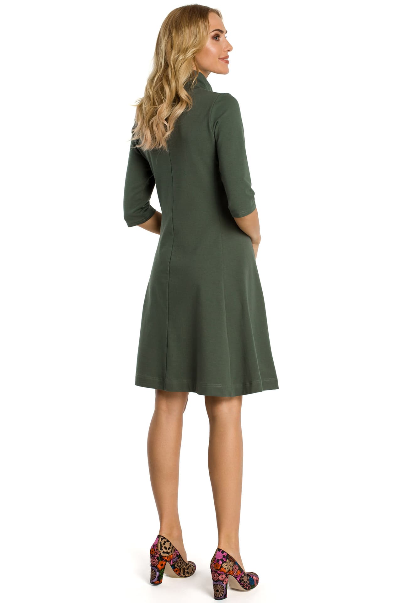 

M349 Sukienka khaki (kolor khaki, rozmiar S)