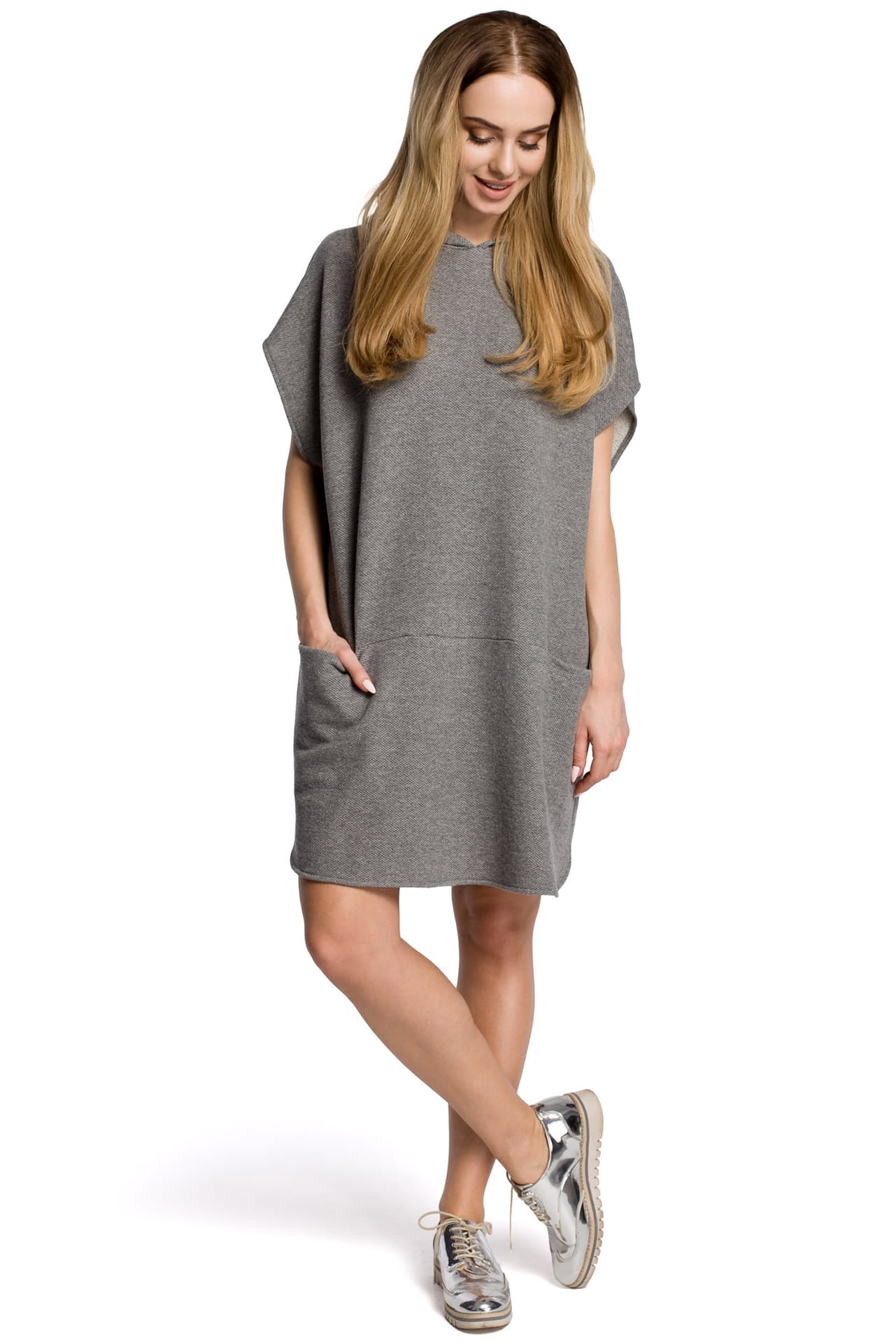 

M368 Sukienka szara (kolor szary, rozmiar 2XL/3XL)
