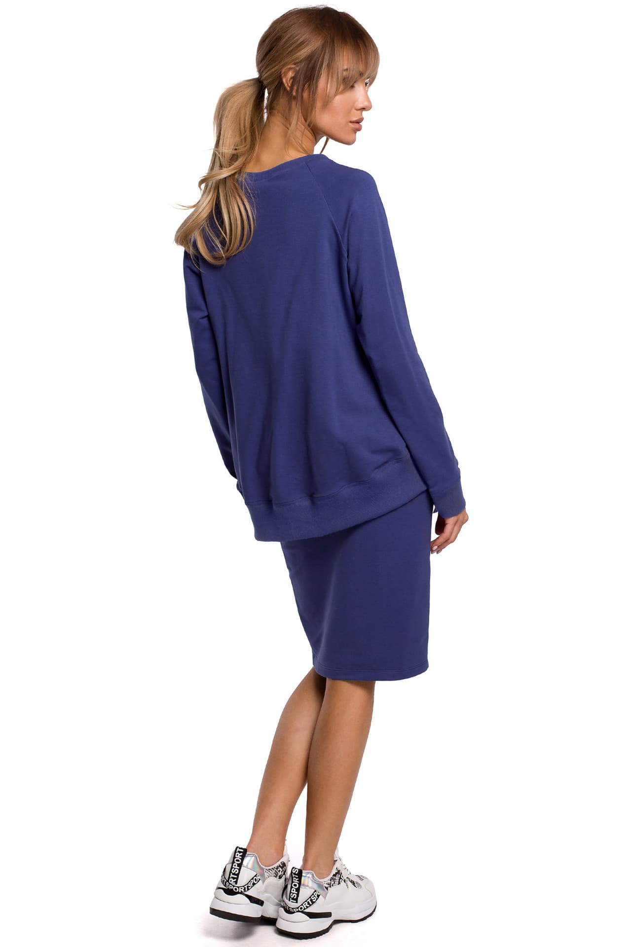 

M492 Bluza z klamerkami i lampasami na przodzie - indygo (kolor indygo, rozmiar XL)