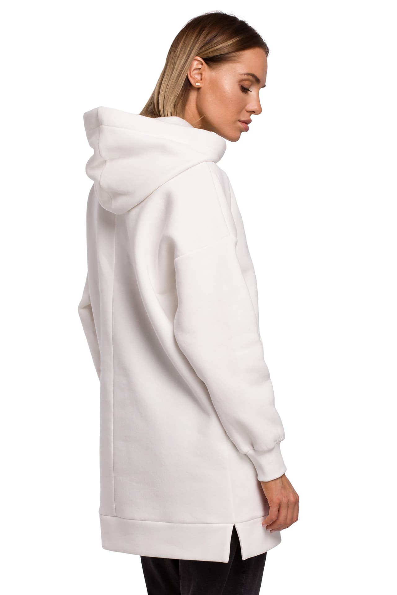 

M534 Bluza oversize z kieszenią kangurek - ecru (kolor ecru, rozmiar 2XL/3XL)