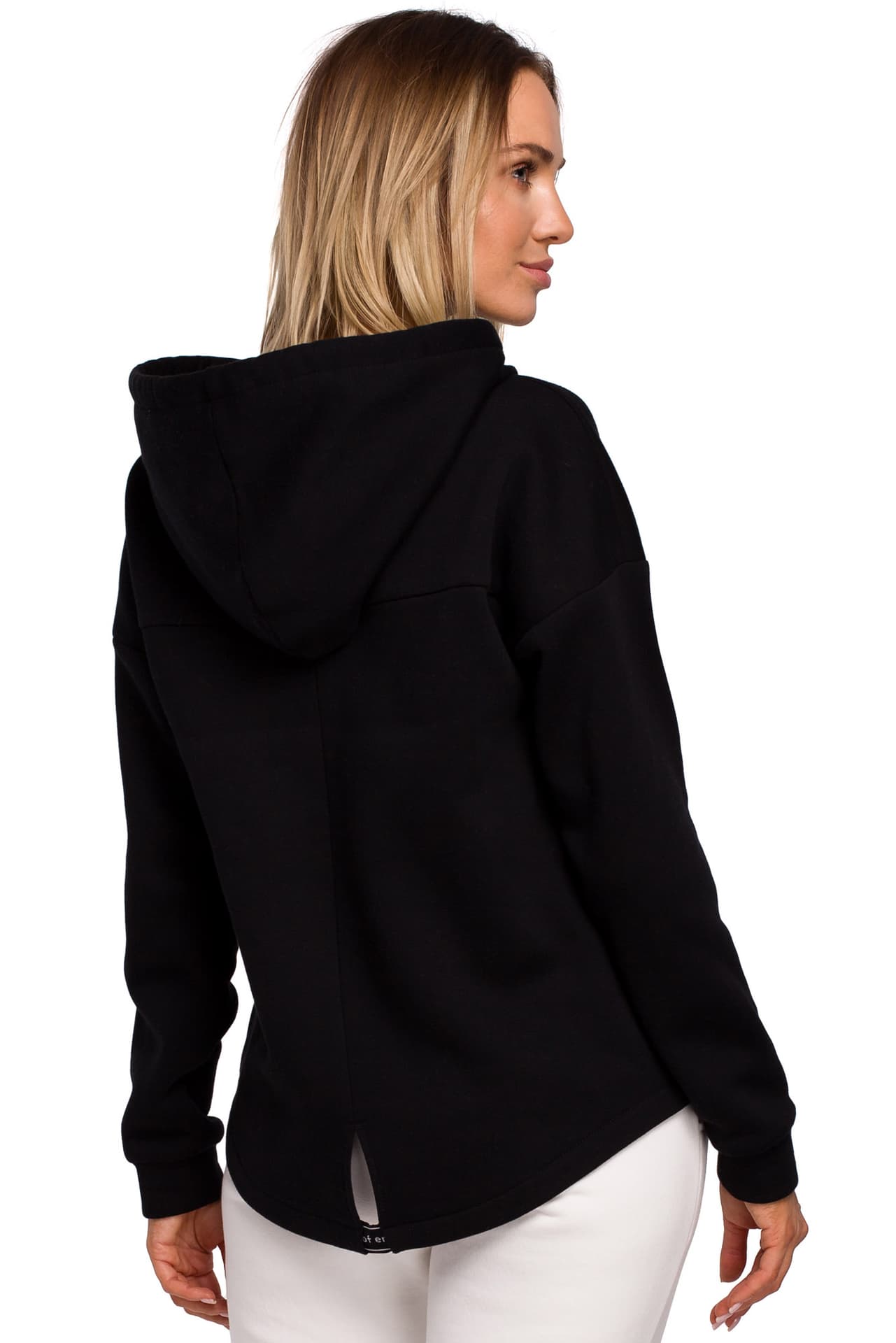 

M550 Bluza z kapturem zasuwana na zamek - czarna (kolor czarny, rozmiar M)