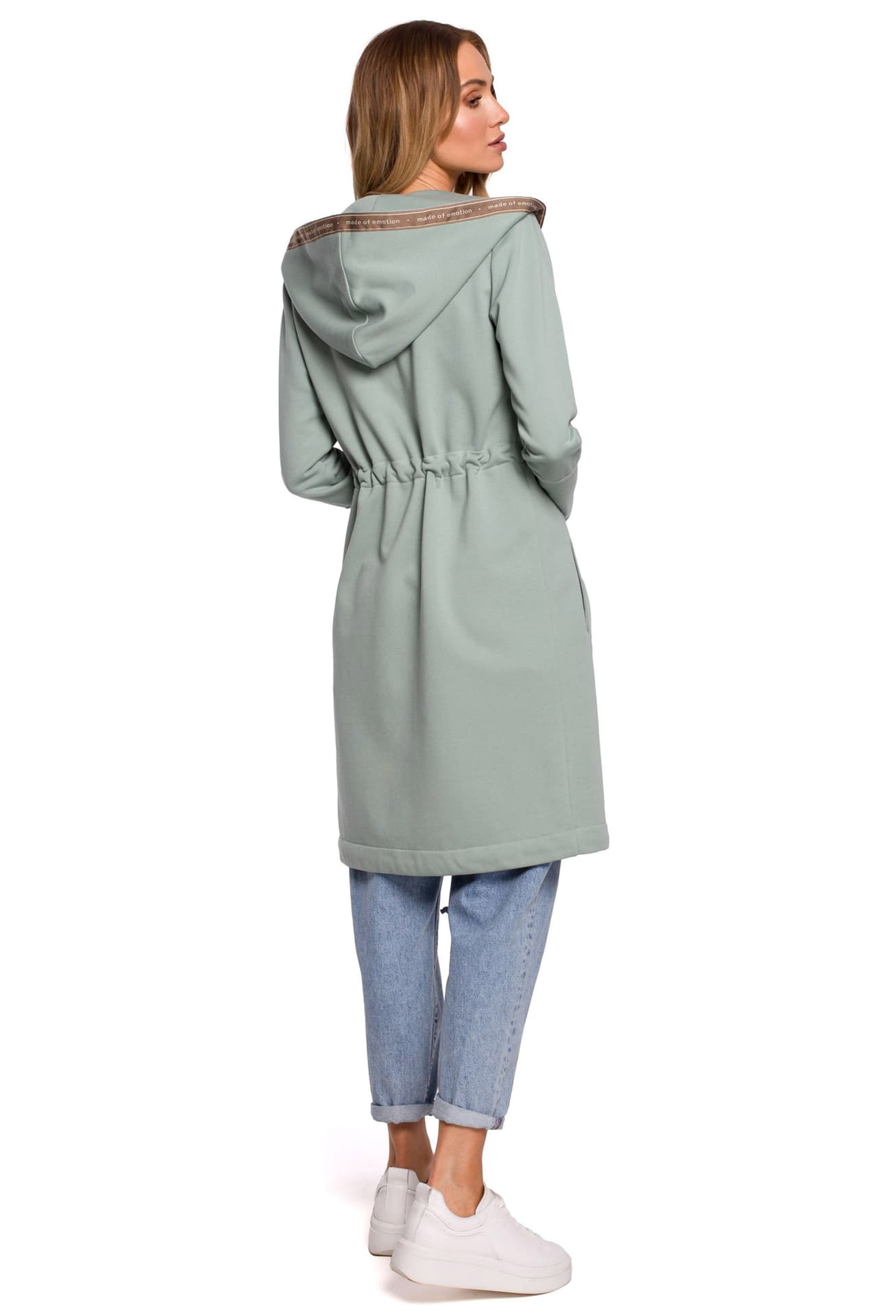 

M582 Długa bluza z kapturem - mięta (kolor Miętowy, rozmiar XL)