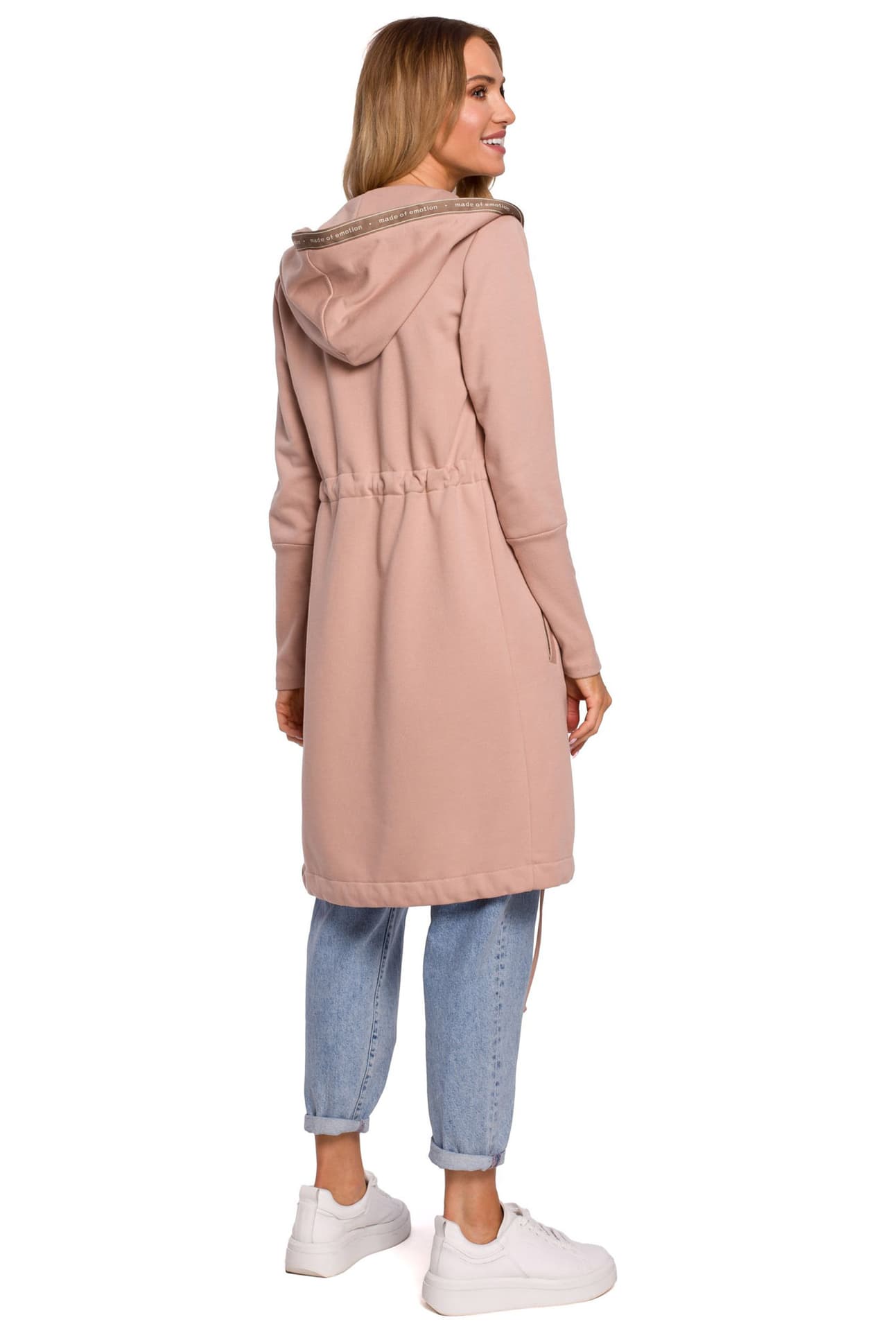 

M582 Długa bluza z kapturem - mokka (kolor mokka, rozmiar XXL)