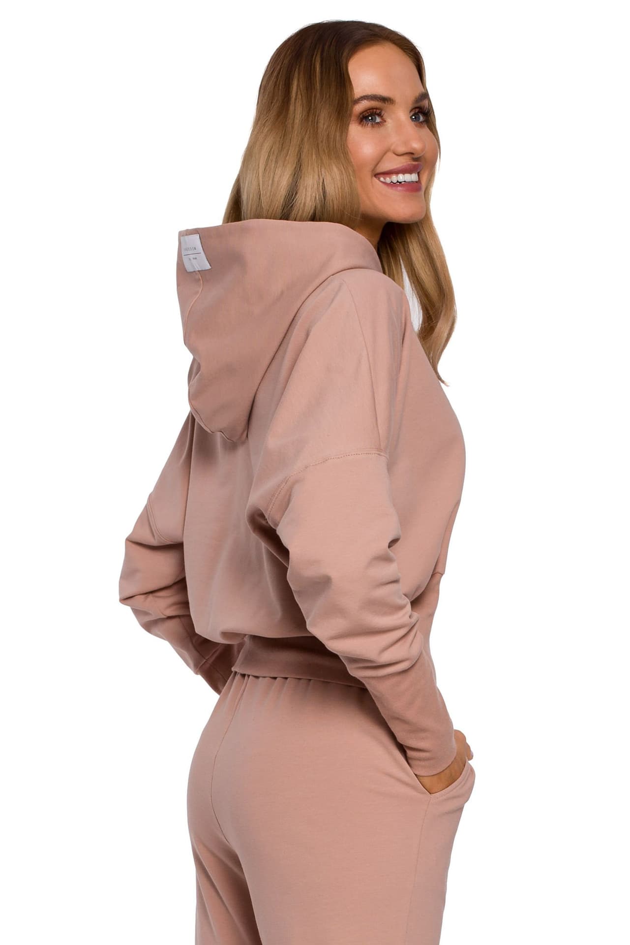 

M592 Bluza z kapturem i ściągaczem - mokka (kolor mokka, rozmiar 2XL/3XL)